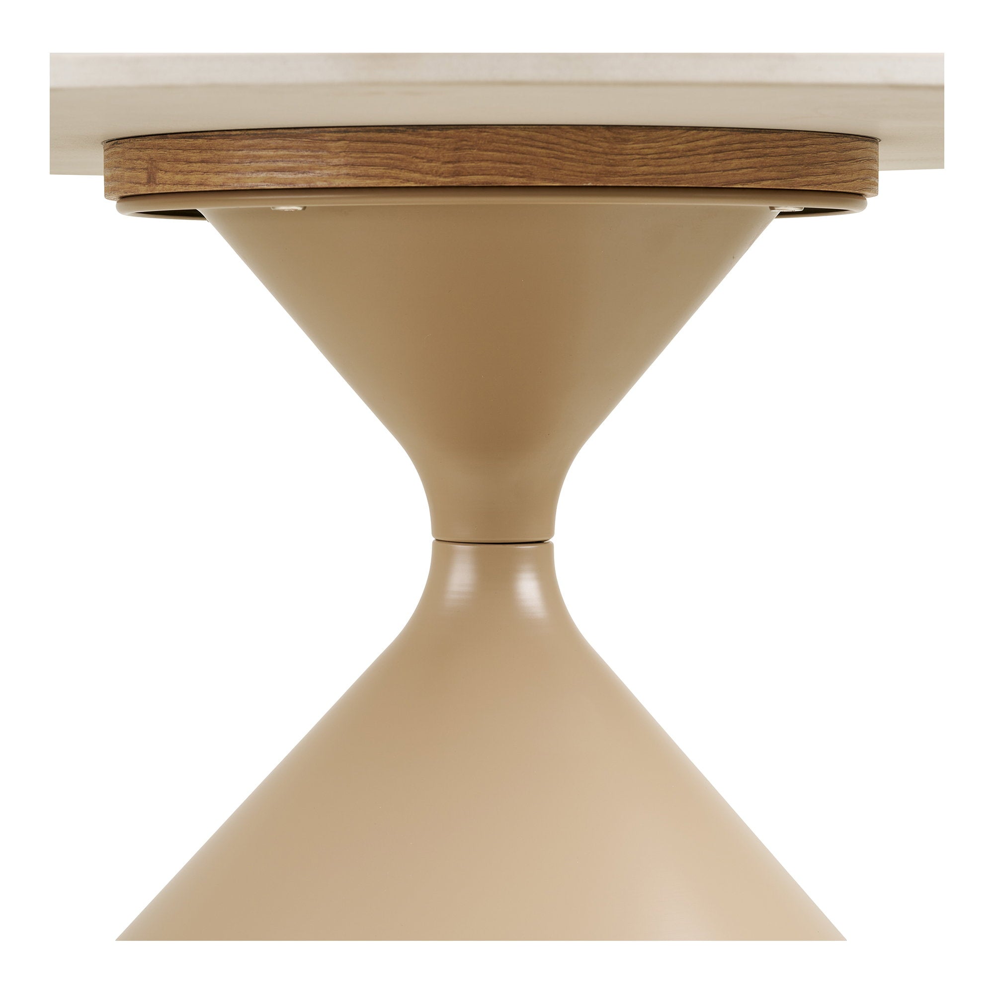 Annecy Coffee Table - Coffee table, ceramic table top/steel, travertine/sand ø70x41 cm