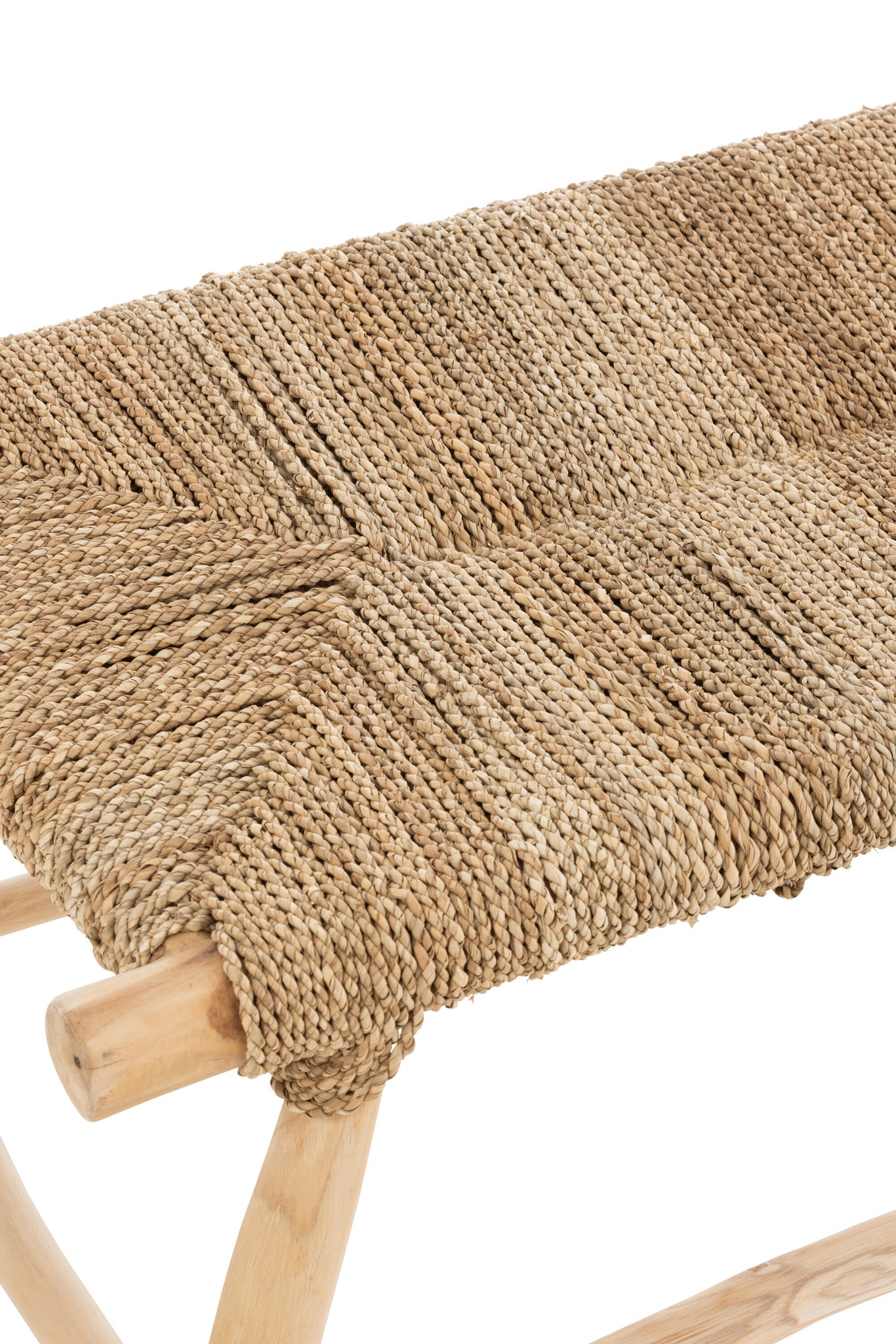 Bench Timo Grass/Teak Wood Natural