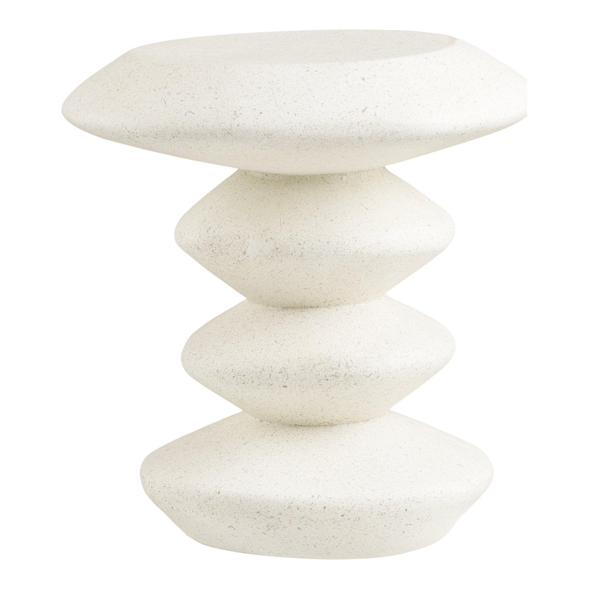Blackburn Side Table - Beistelltisch, Faserzement, weiß 43x39x45 cm