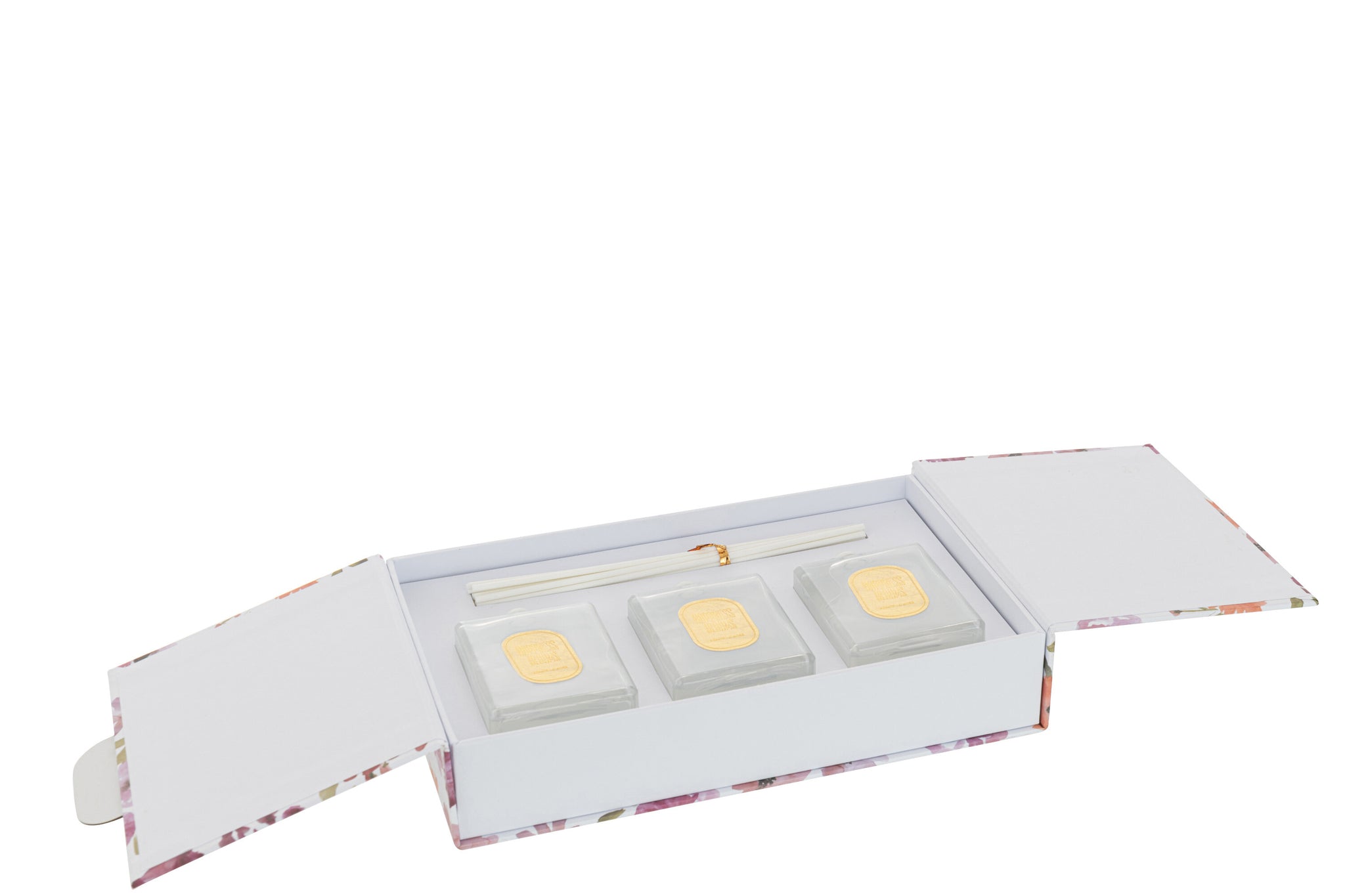 Box 3 Scented Oil+Sticks Happiness Blooms White