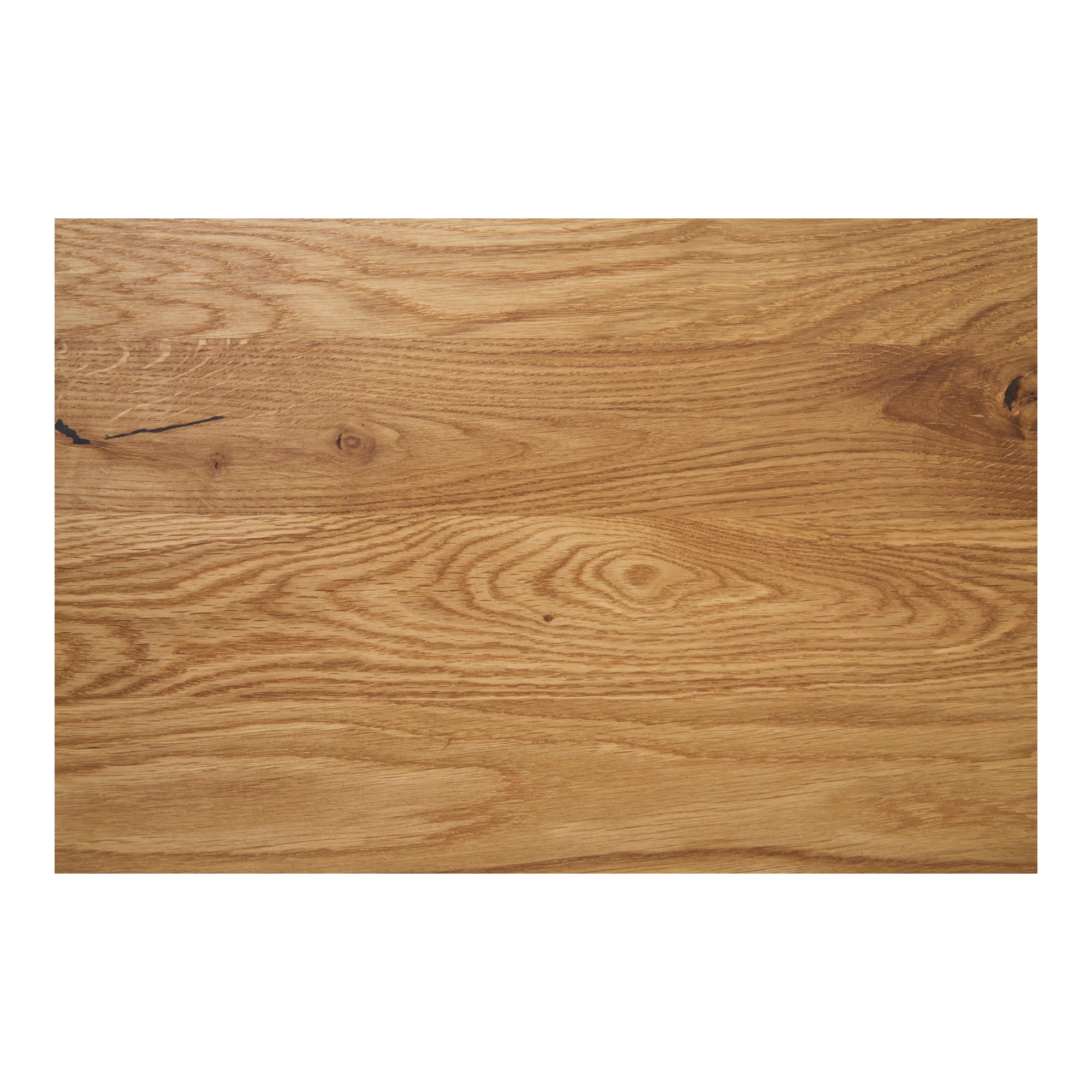 Lignano Cafe Table - Cafe table, oak, black metal base 70x70x75 cm