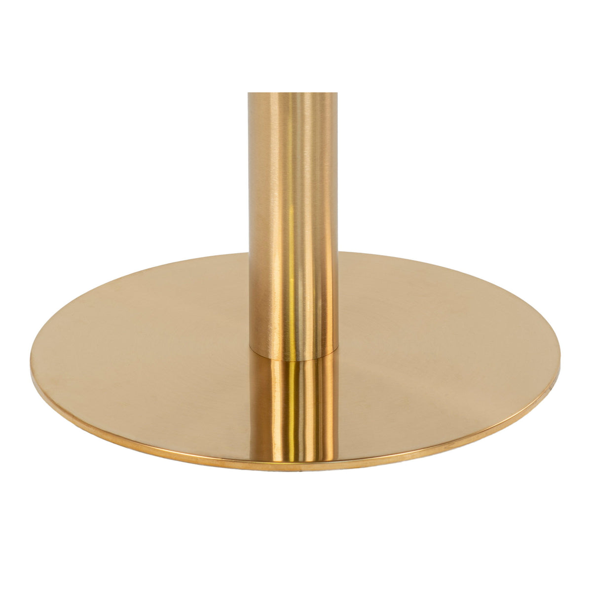 Bolzano Bartisch - Bartisch, Platte Marmor-Optik, Gestell Messing-Optik ø70x105 cm