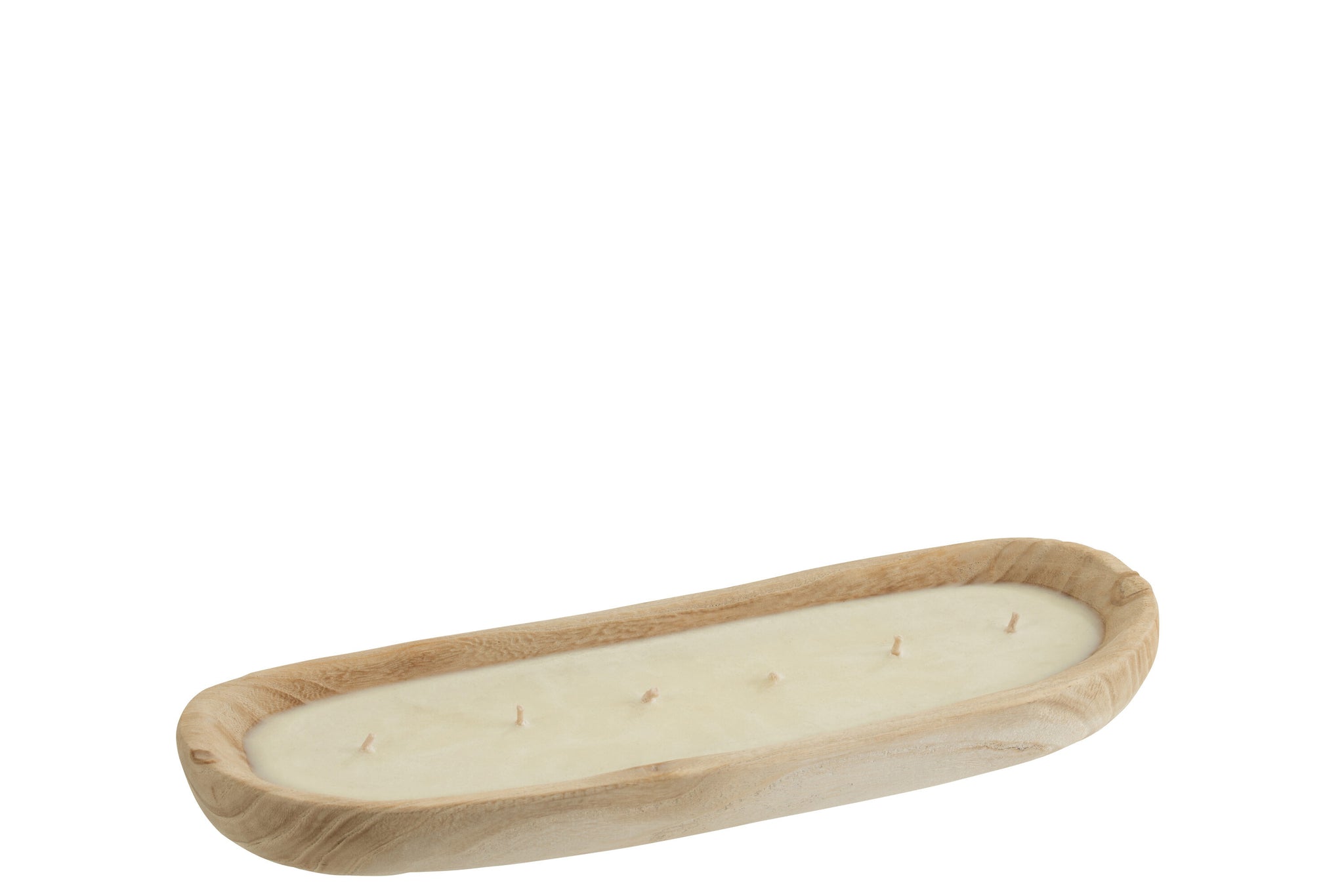 Candle Jenny Paulownia Wood White Small