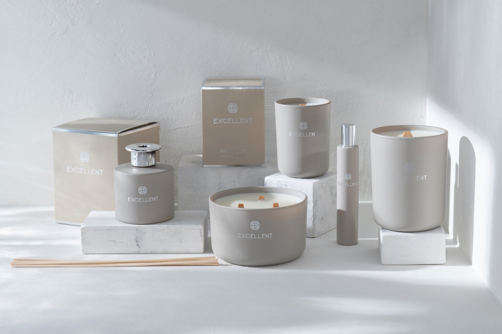 Home Fragrance Excellent Glass Beige