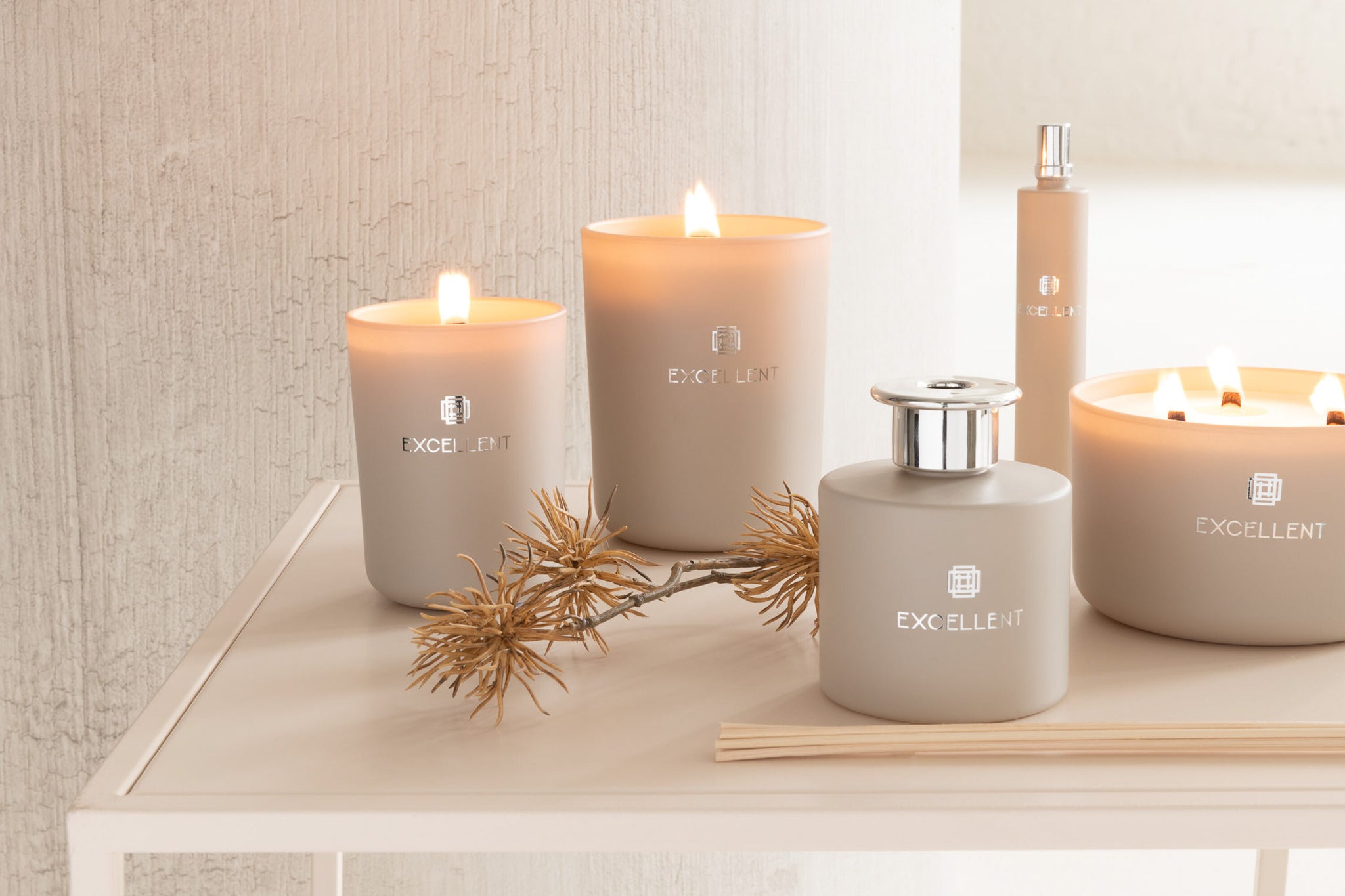 Home Fragrance Excellent Glass Beige