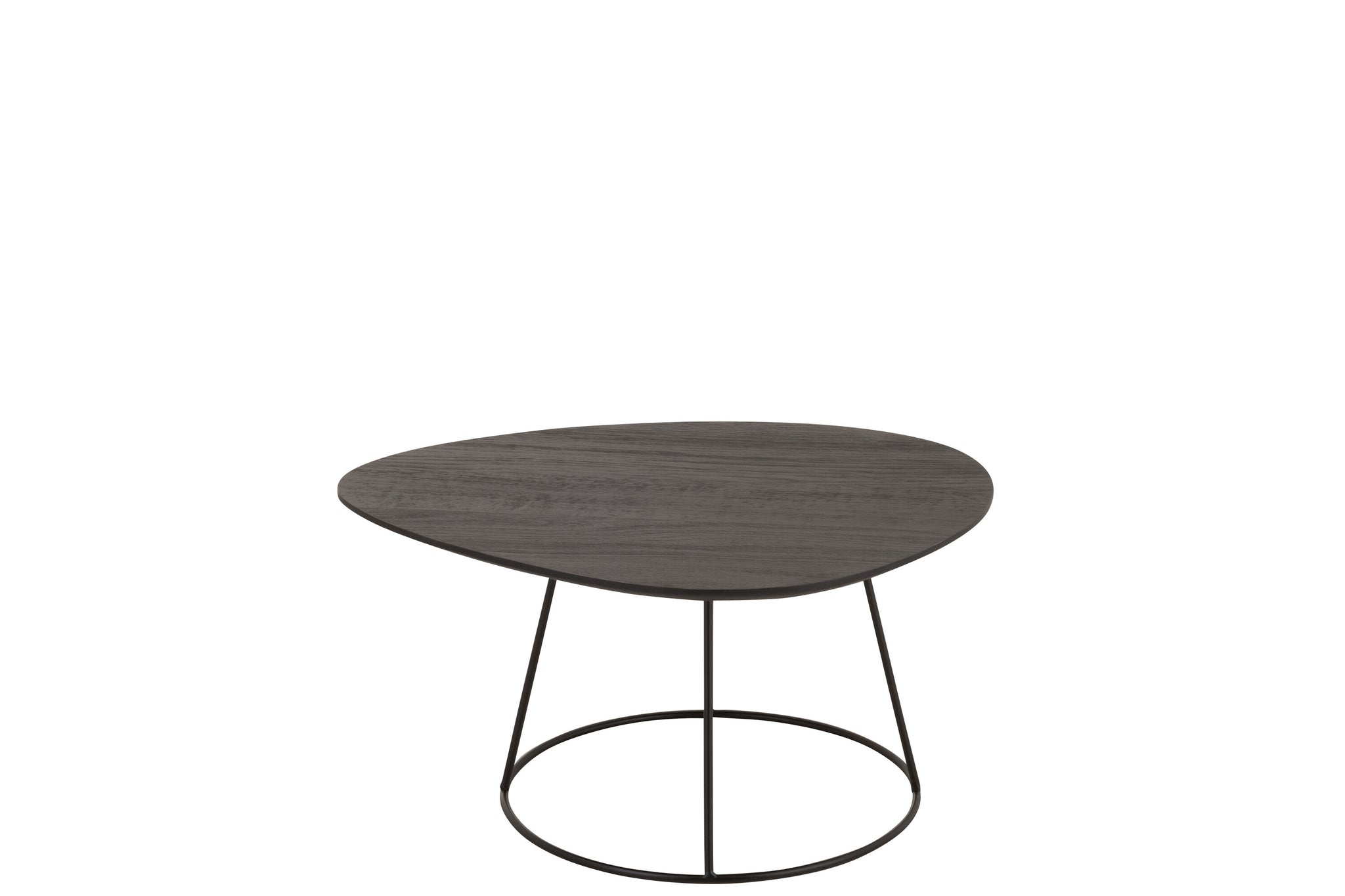 Sidetable Oval Wood/Metal D Br S