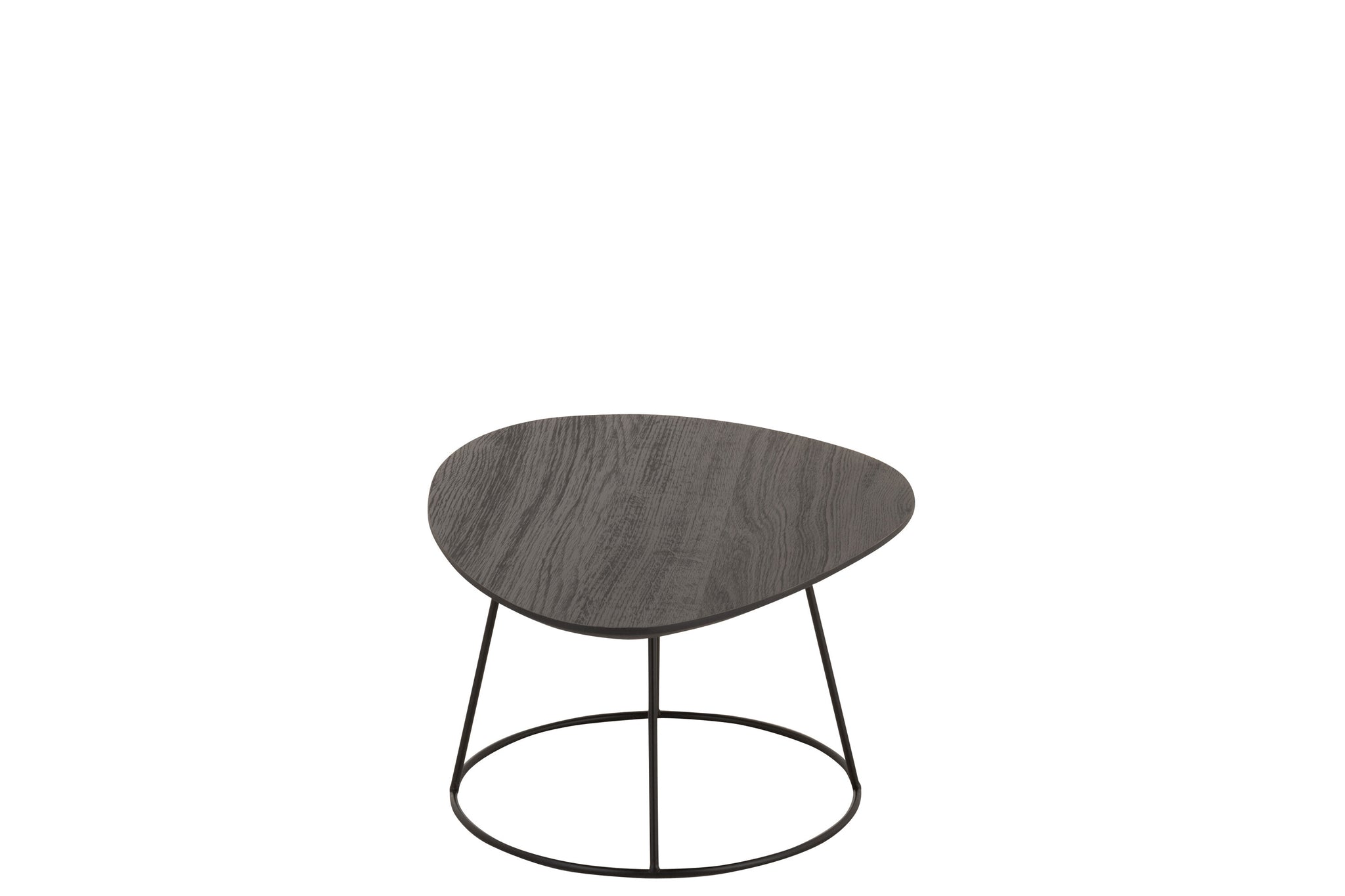 Sidetable Oval Wood/Metal D Br S