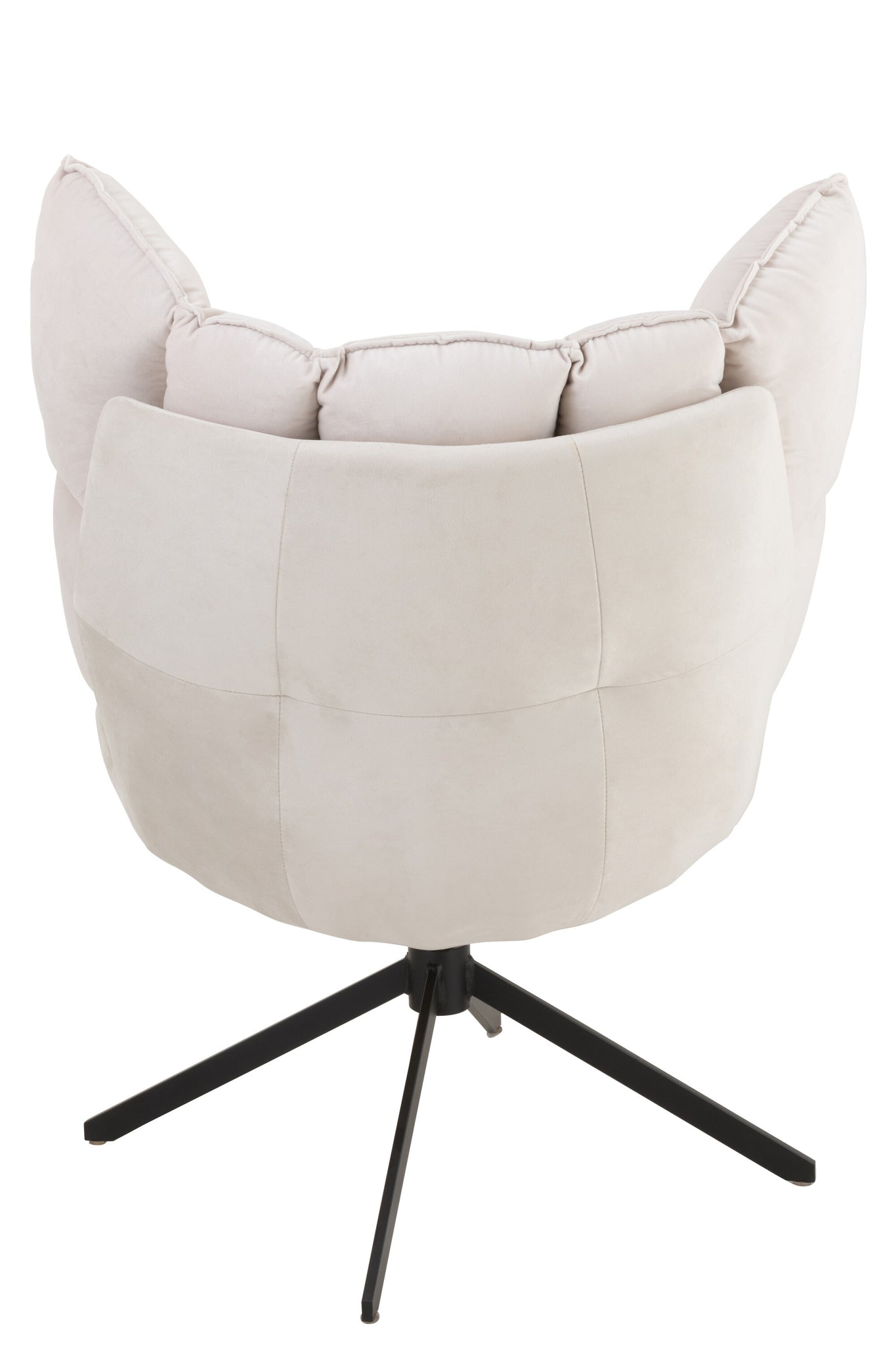 Chair Relax Cushion On Frame Textile/Metal Beige