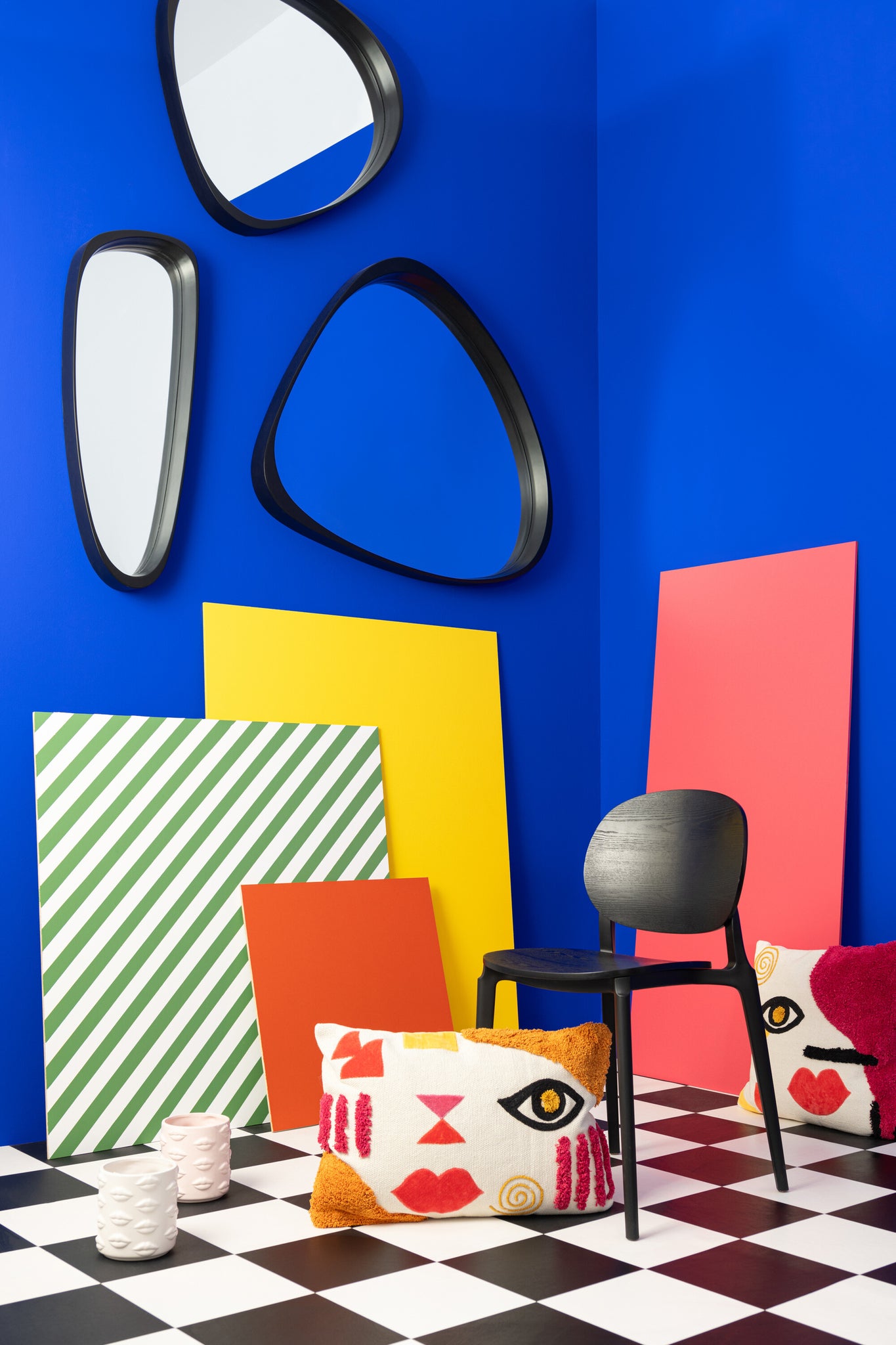 Chair Basic Polyester/Veneer Black