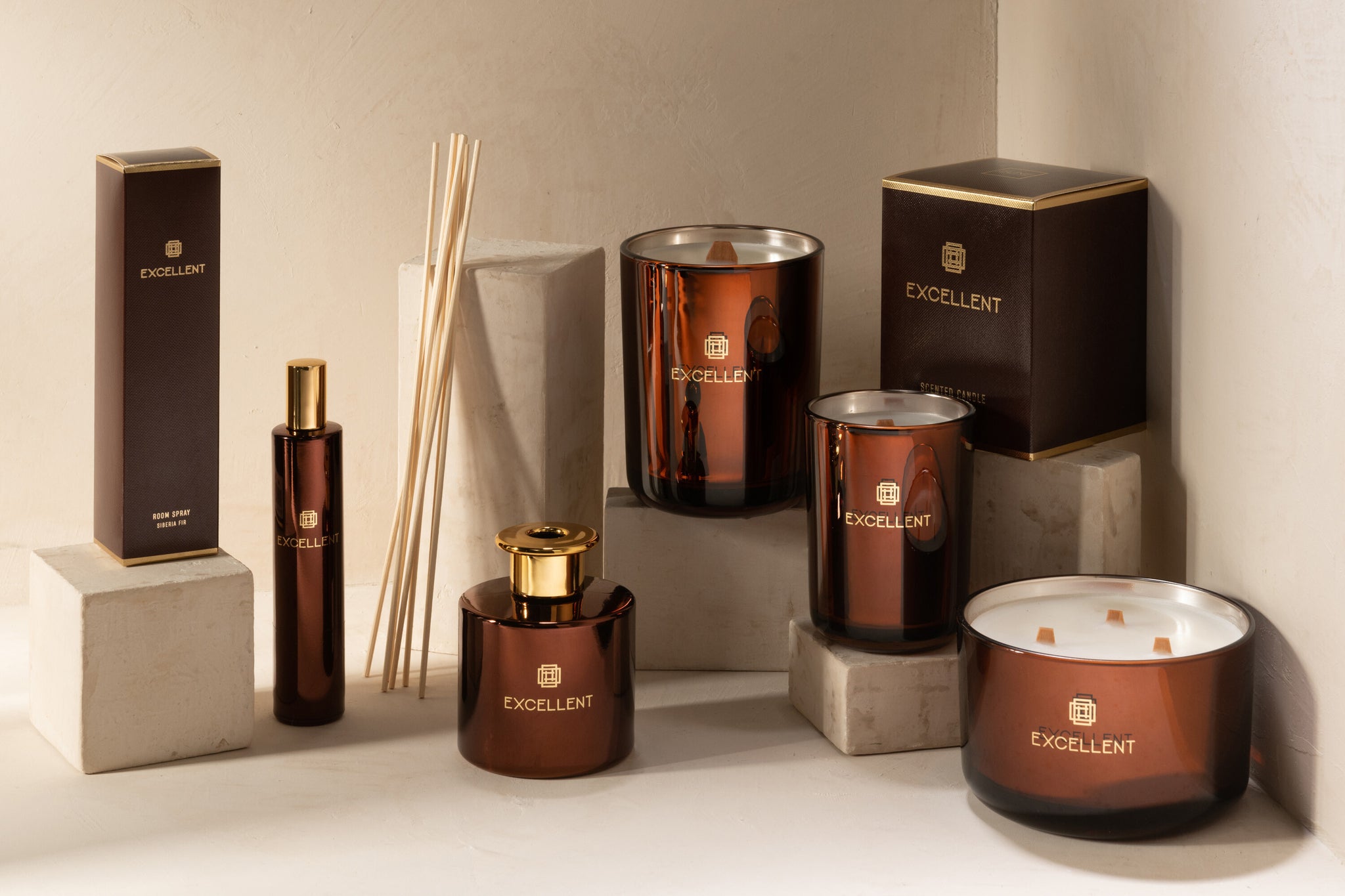 Scented Oil+Sticks Excellent Siberia Fir Brown