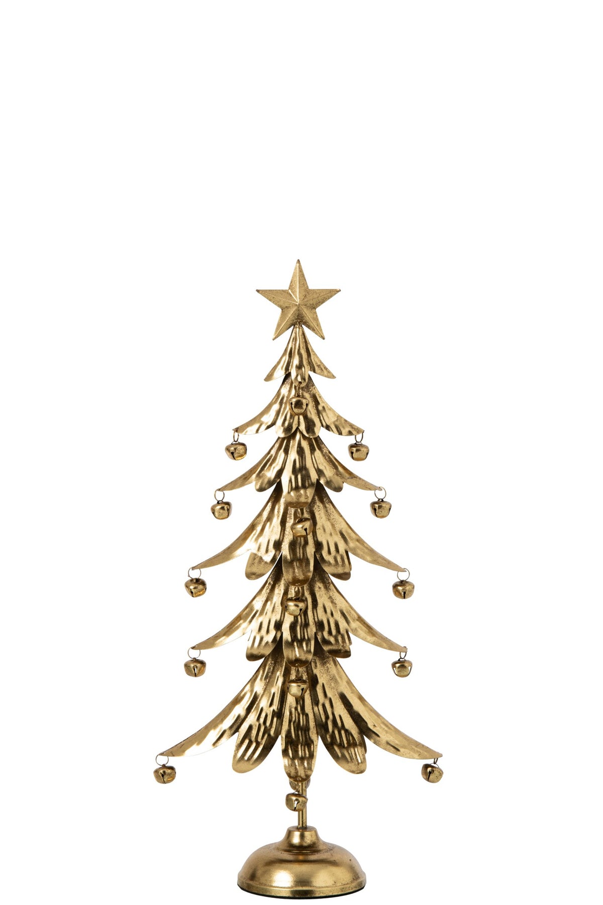 Decoratieve kerstboom – ijzer, goud, 56 cm