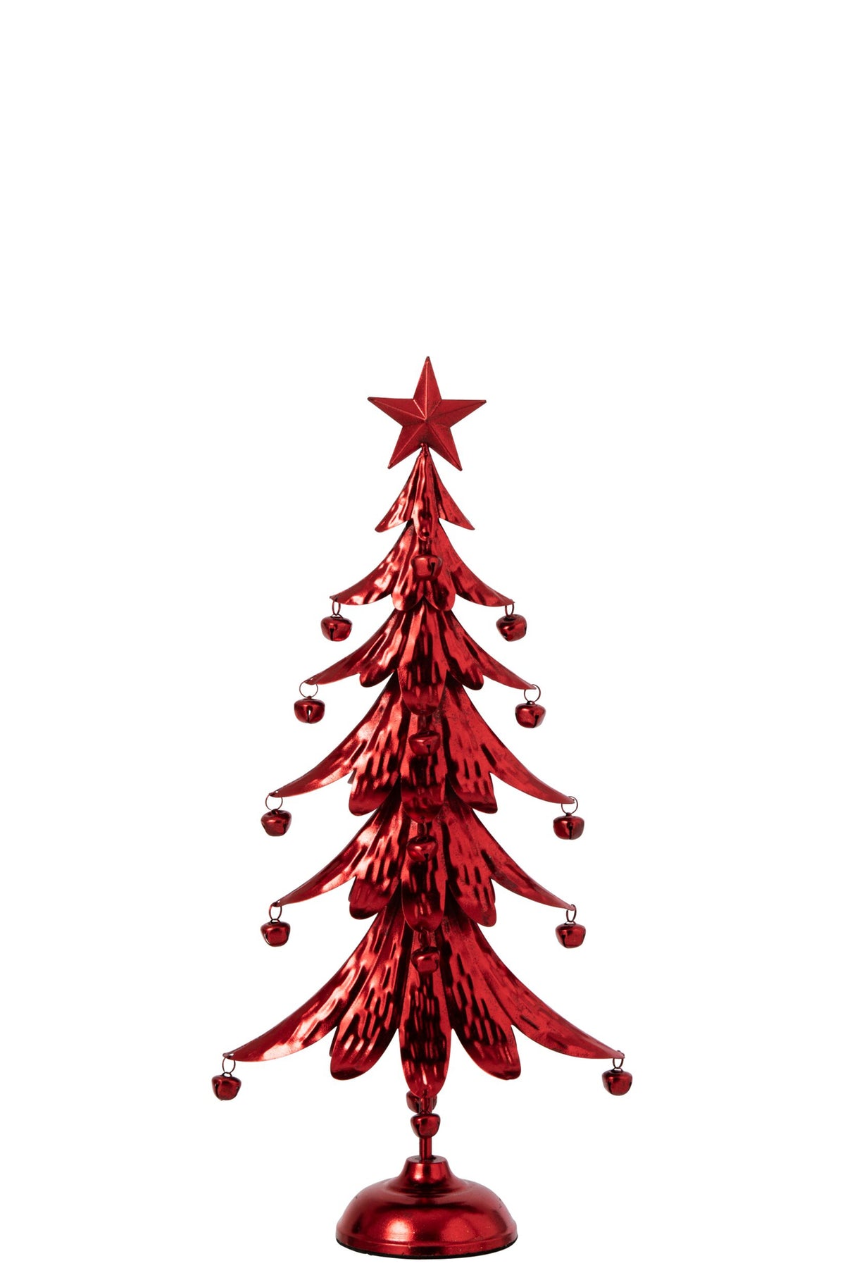 Decoratieve kerstboom – ijzer, rood, 56 cm