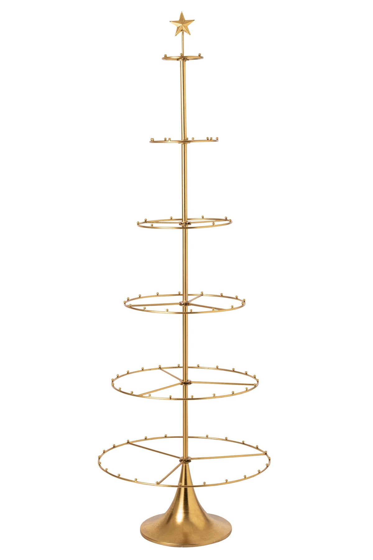 Kerstboom decoratief – ijzer, goud, 196 cm