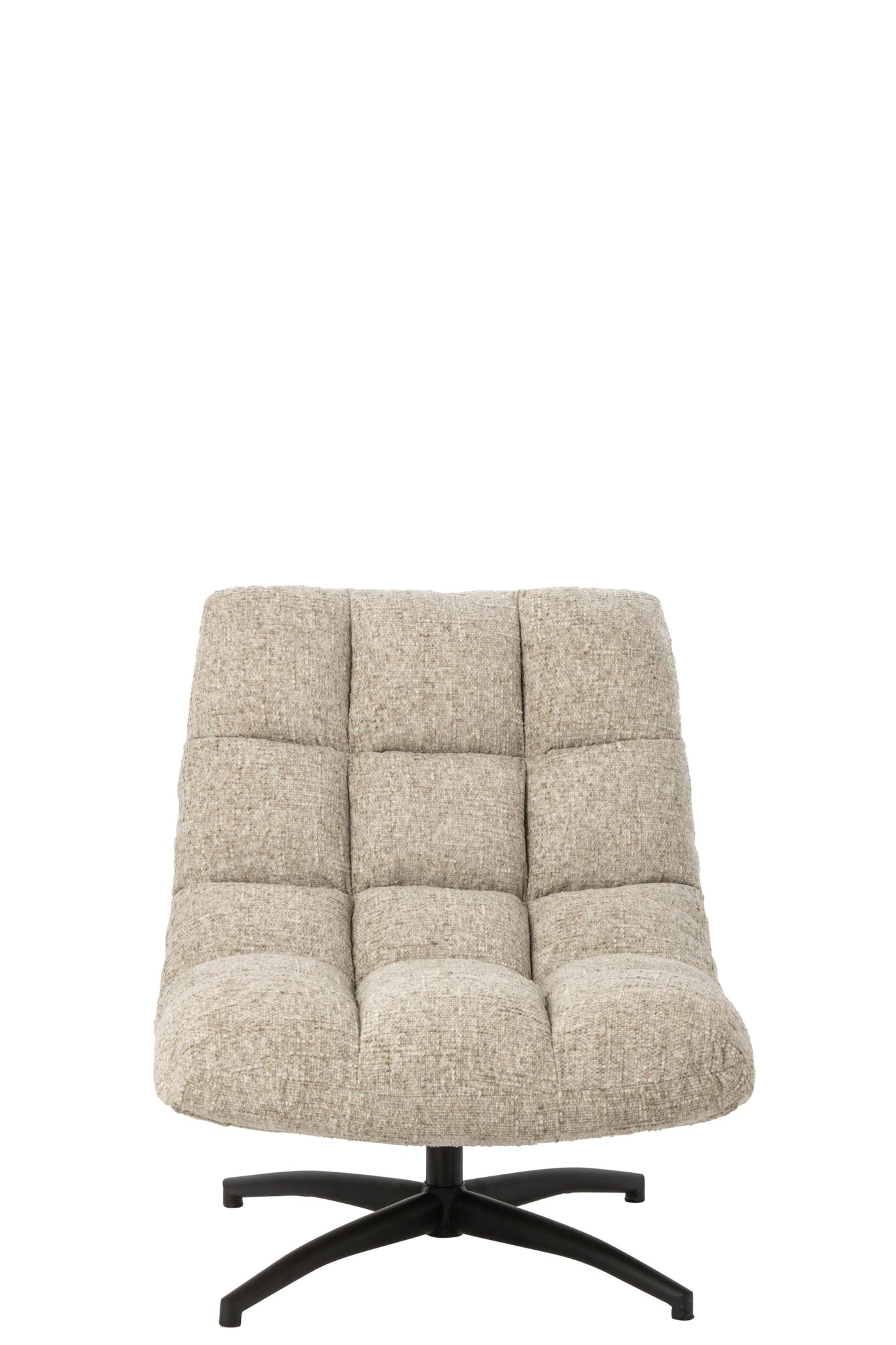 Lounge-Sessel Gesteppt Matel Ecru