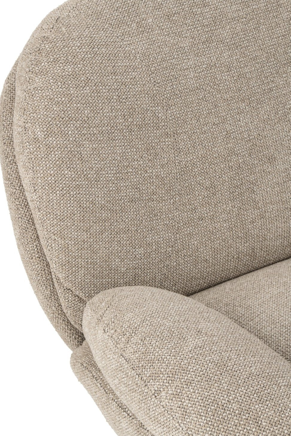 Lounge Chair + Hocker Matel Beige