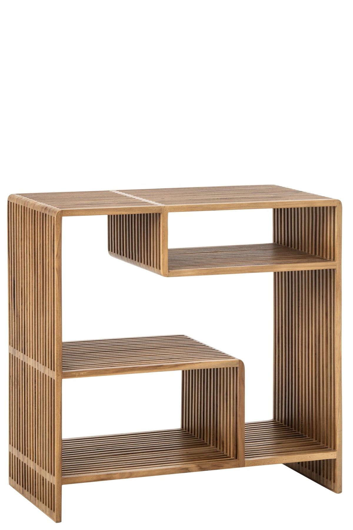Boekenkast Latten – gerecycled hout, naturel, 85x35x80 cm