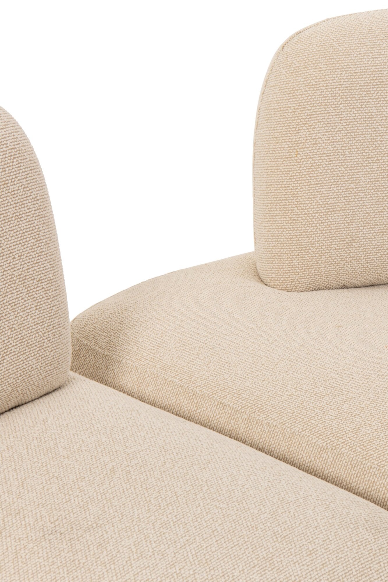 5-teiliges modulares Sofa Olivia Sperrholz/Stoff Ecru