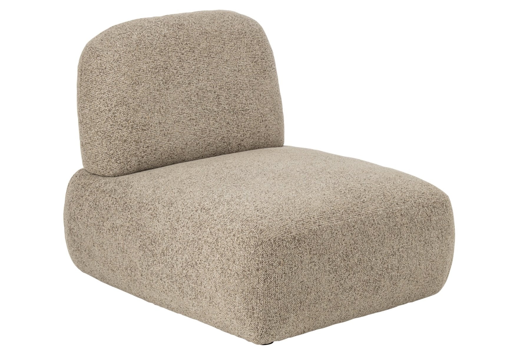 Modulares Sofa Olivia Sperrholz/Stoff Braun/Ecru
