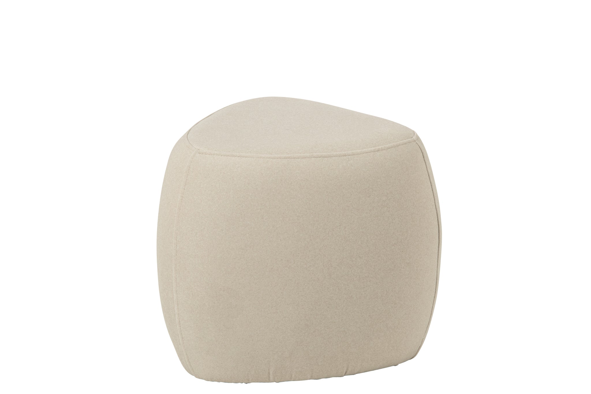 Pouffe Triangle Plywood Ecru