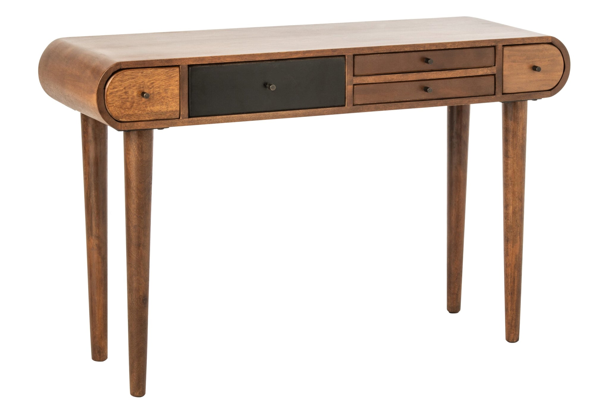 Consoletafel Multi Drawers – mangohout, naturel/zwart, 120 cm