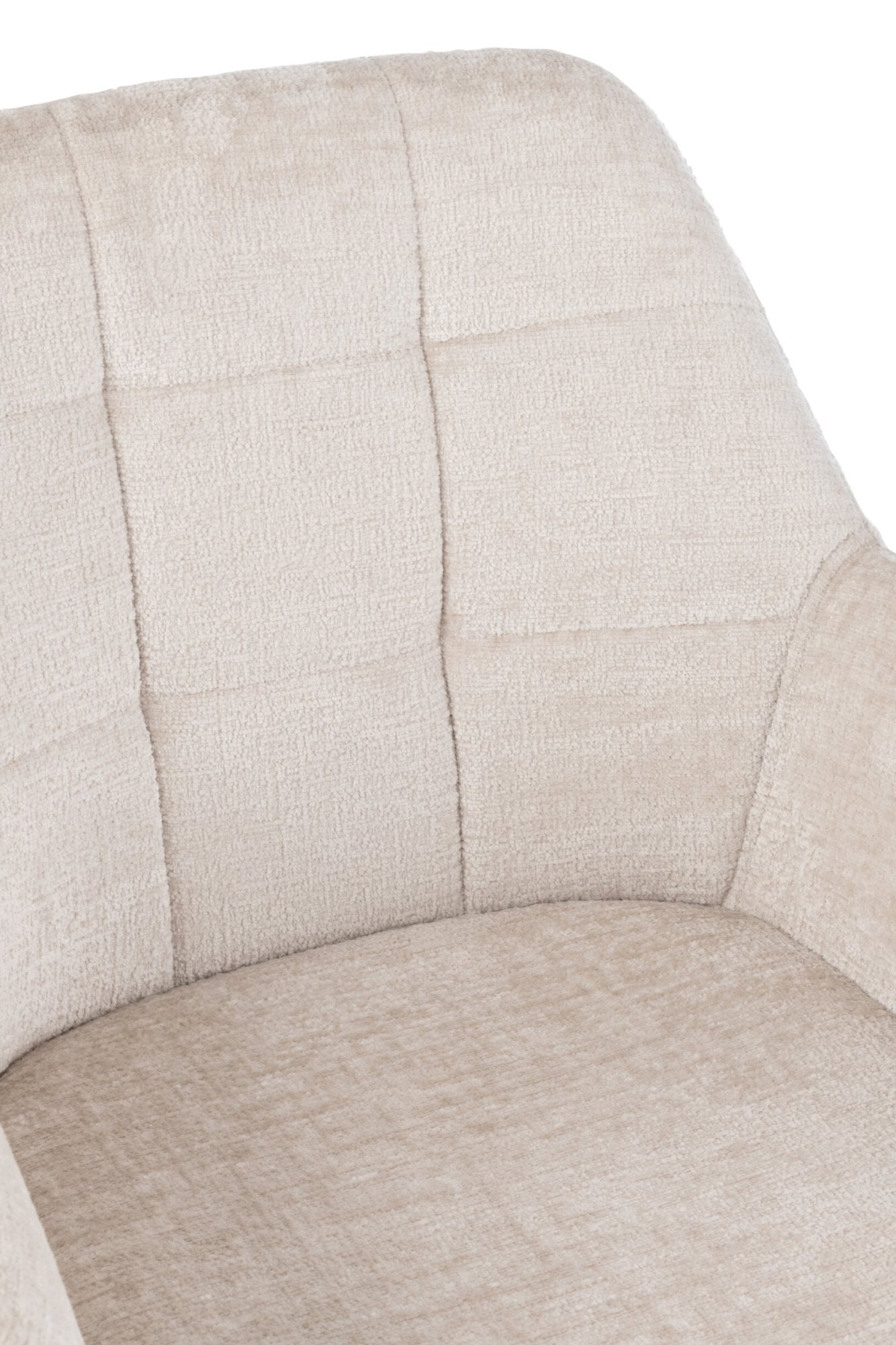 Esszimmerstuhl Louna Swivel Rücken Eisen Ecru