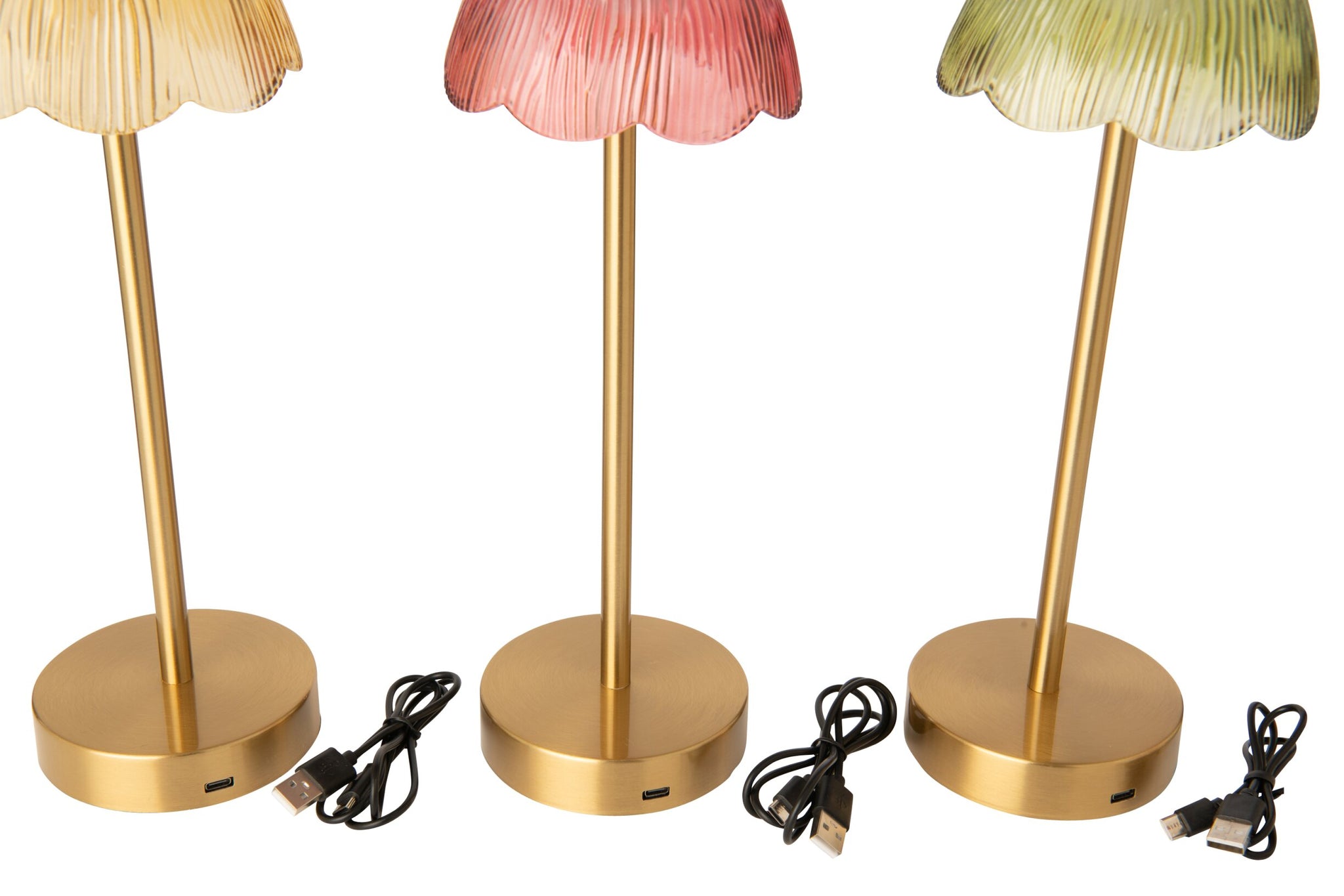 Tischleuchte Flower Matel Sortiment 3-fach