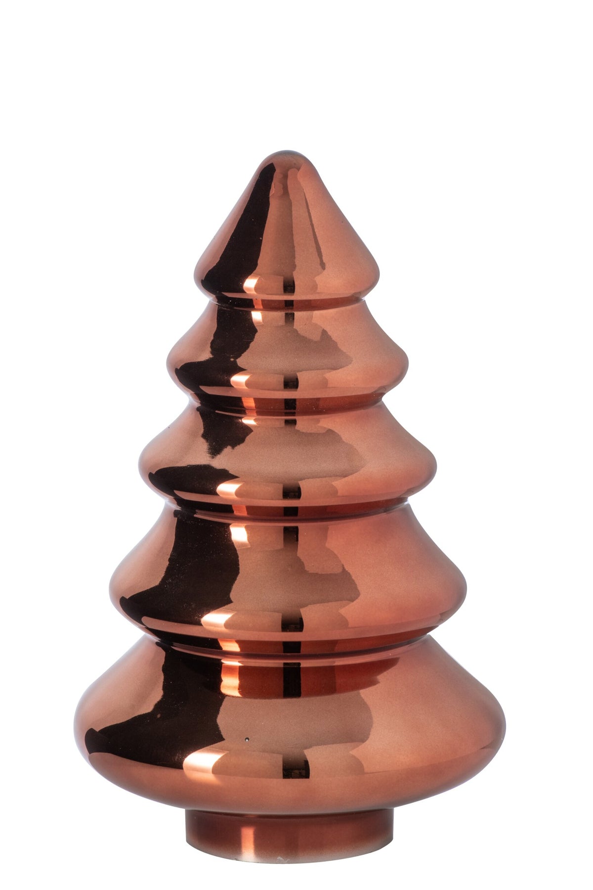 Kerstboom kegel glas – glas, brons, 30 cm