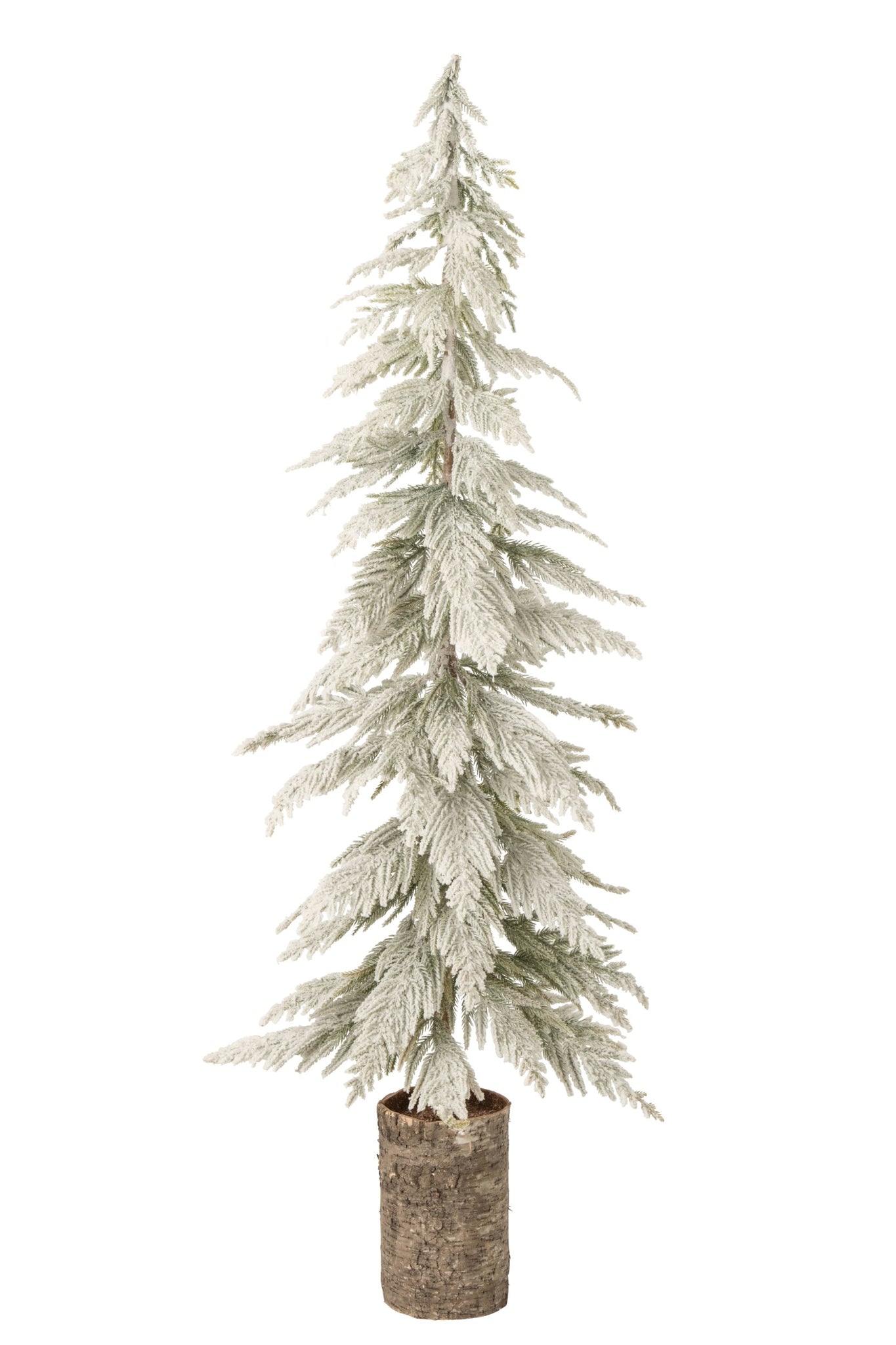 Beschneiter Weihnachtsbaum Holzfuß 120 cm