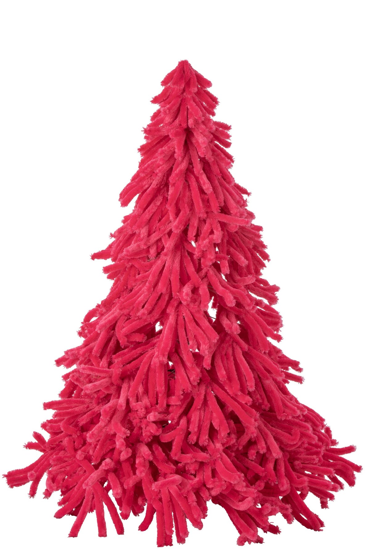 Kerstboom Fluffy – polyester, fuchsia, 180 cm