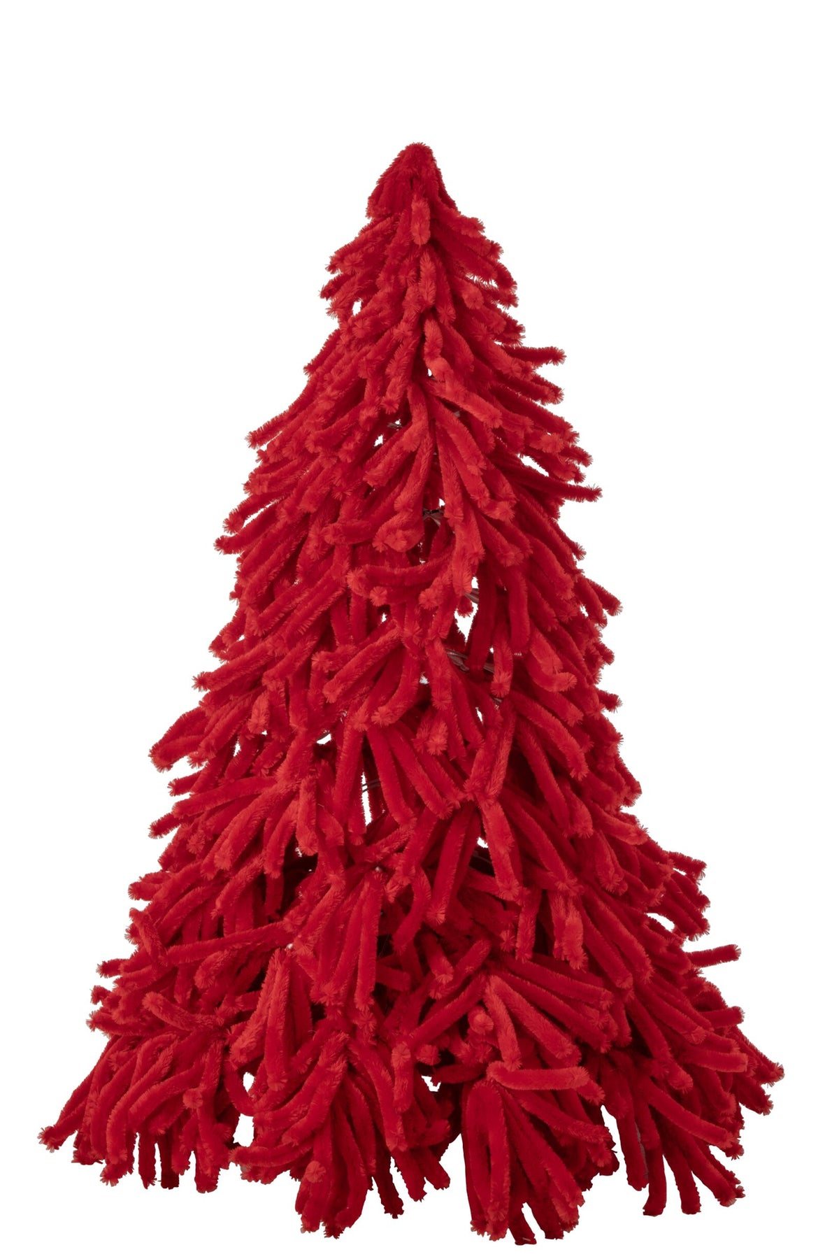 Kerstboom Fluffy – polyester, rood, 180 cm