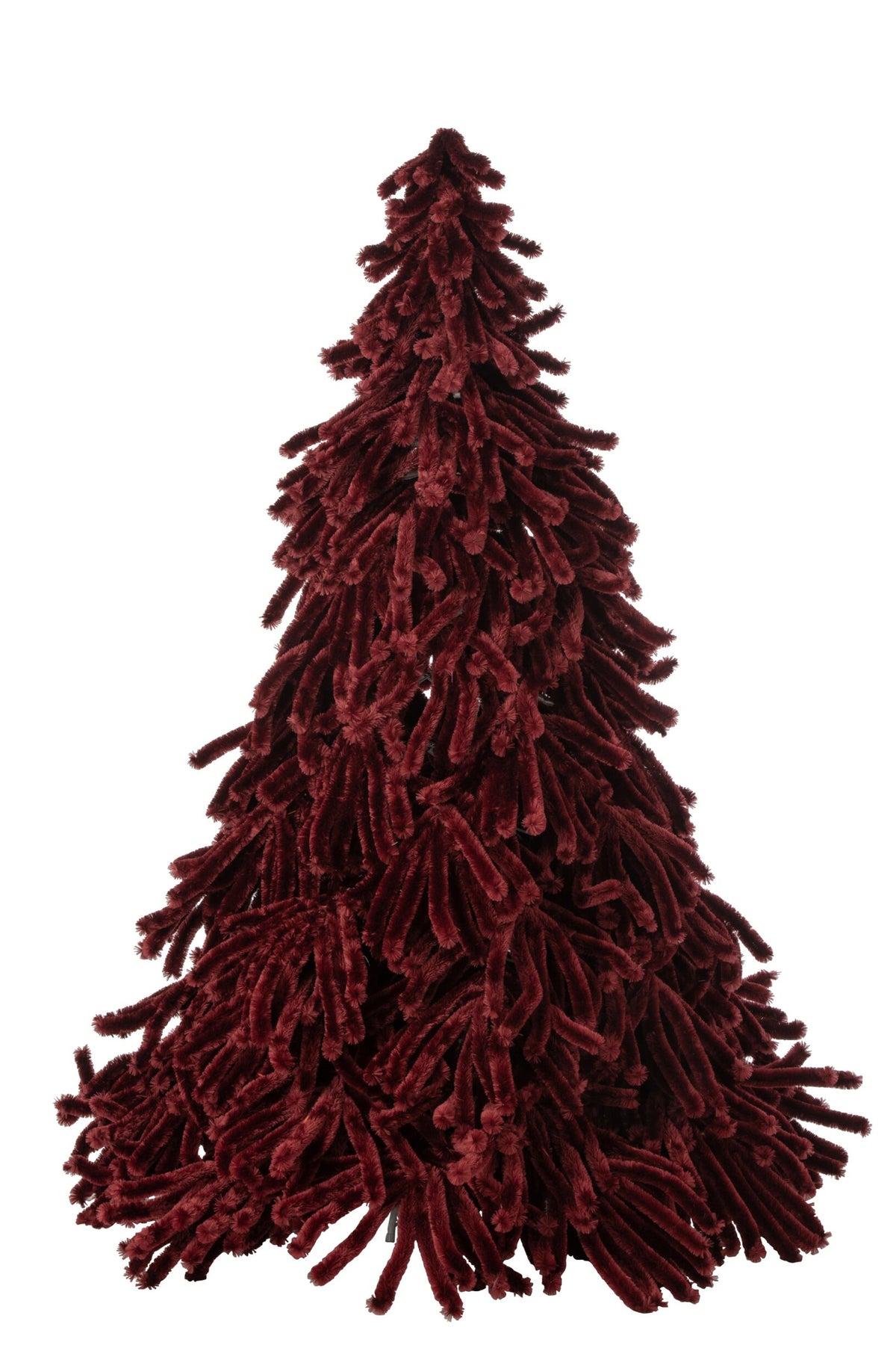 Kerstboom Fluffy – polyester, bordeaux, 180 cm
