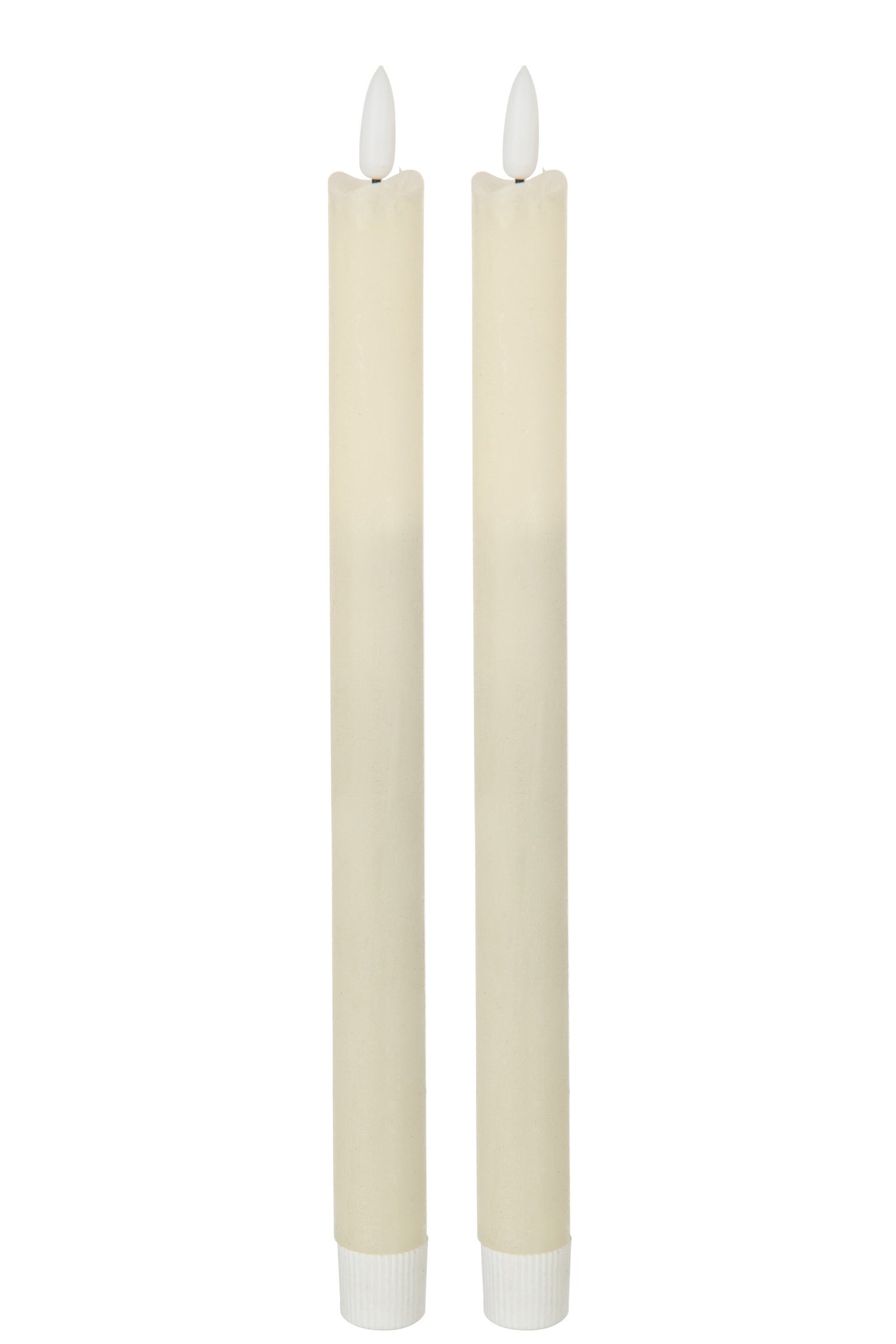 Box 2Candles Led Long Cream Large
