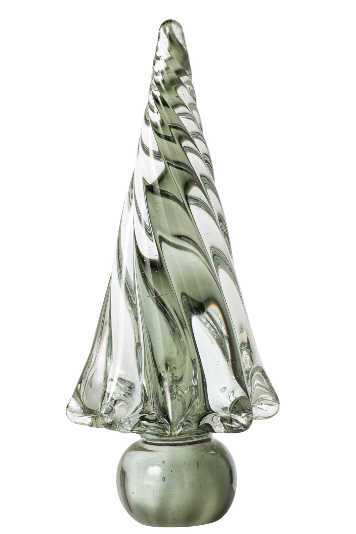 Glazen kerstboom – glas, groen, 24 cm