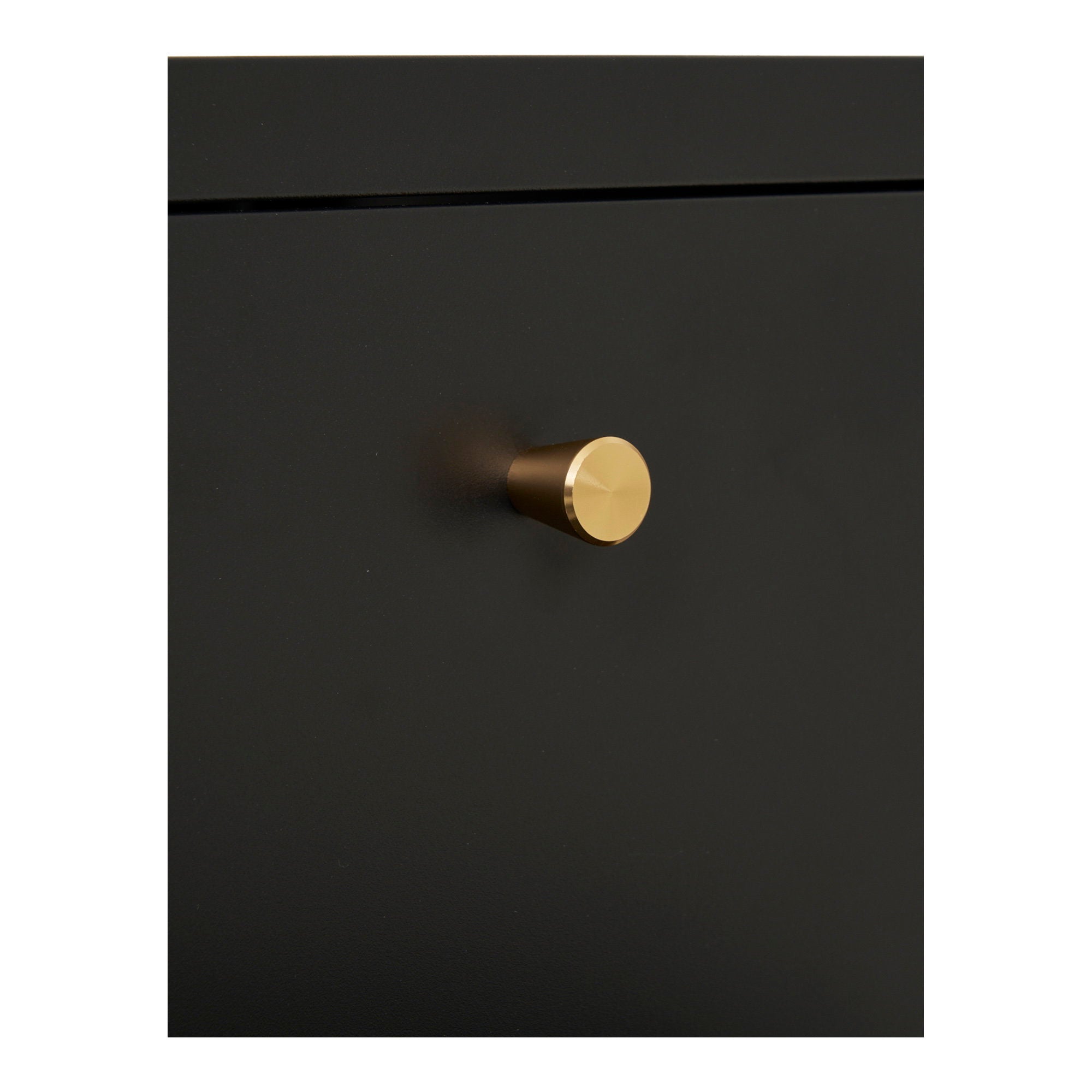 Dalby ladekast van staal in zwart met 2 lades 40×40×59,5 cm
