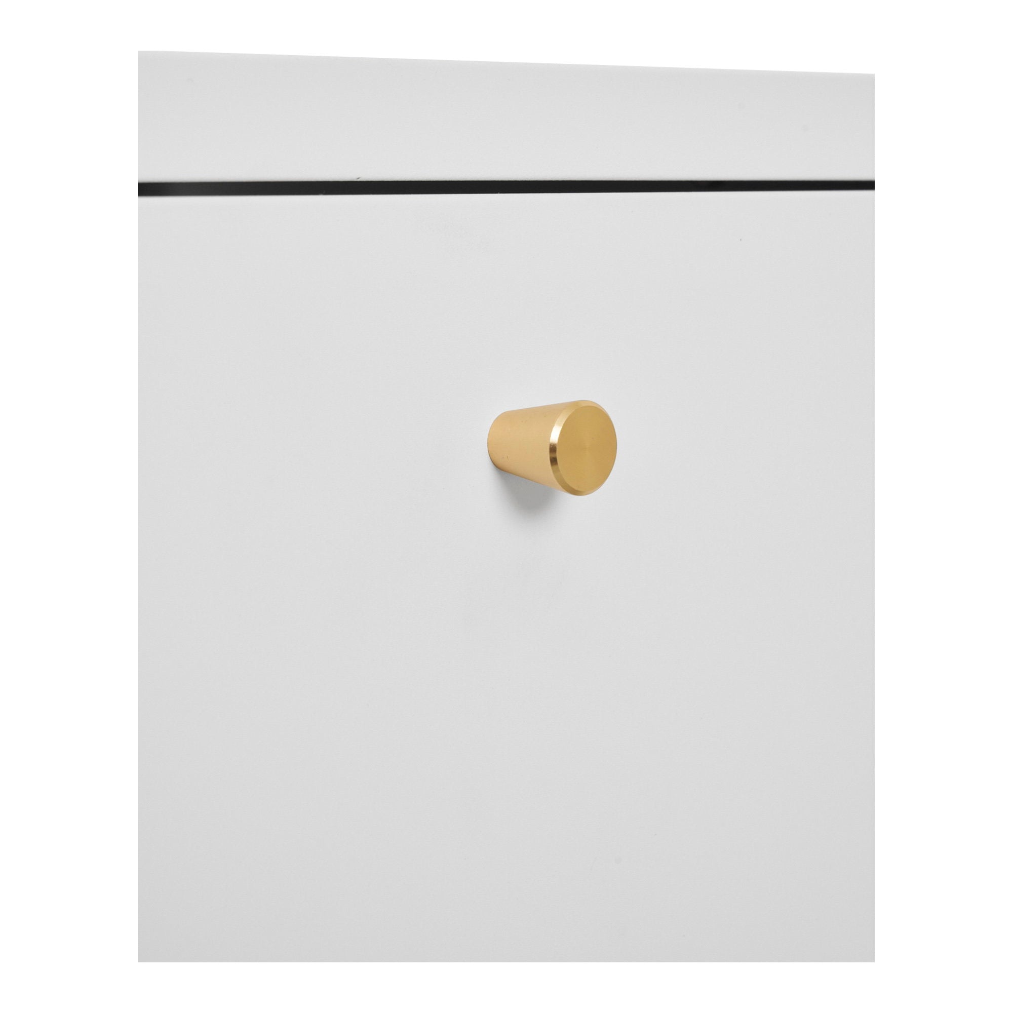Dalby ladekast van staal in wit met 2 lades 40×40×59,5 cm