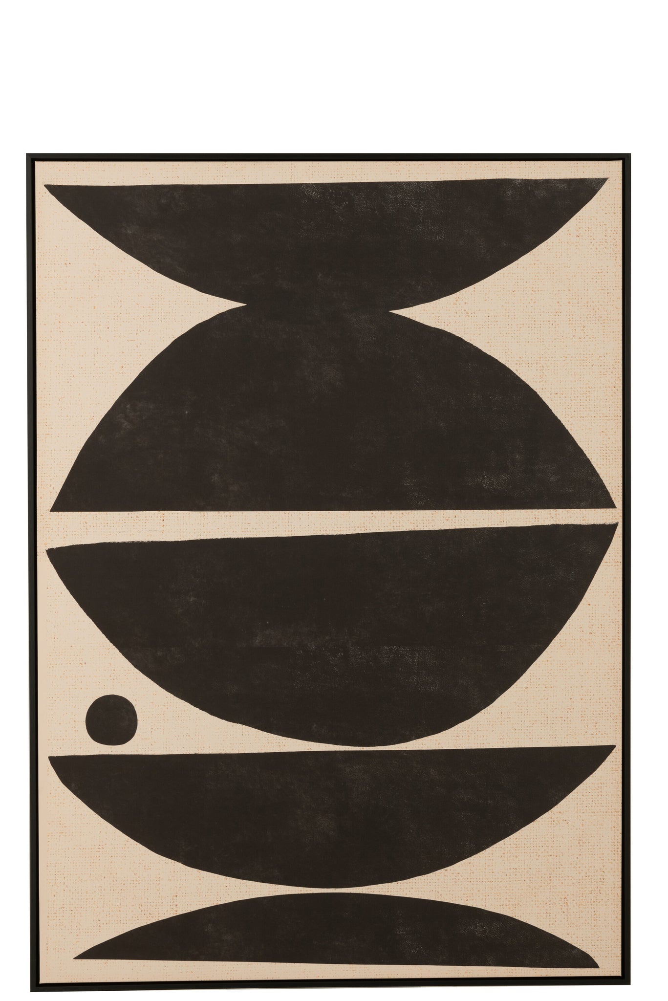 Frame Shapes Ethnic Wood/Canvas Brown/Black