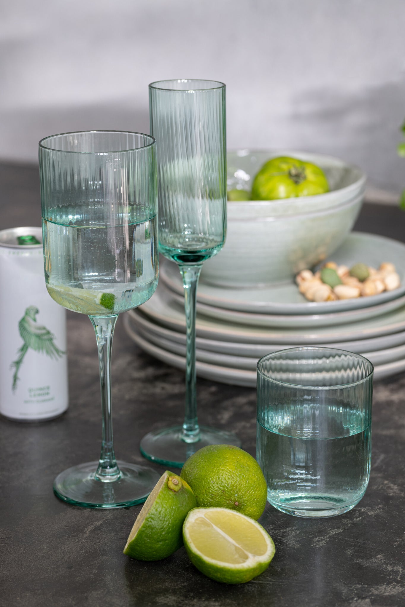 Verre A Champagne Louise Verre Menthe