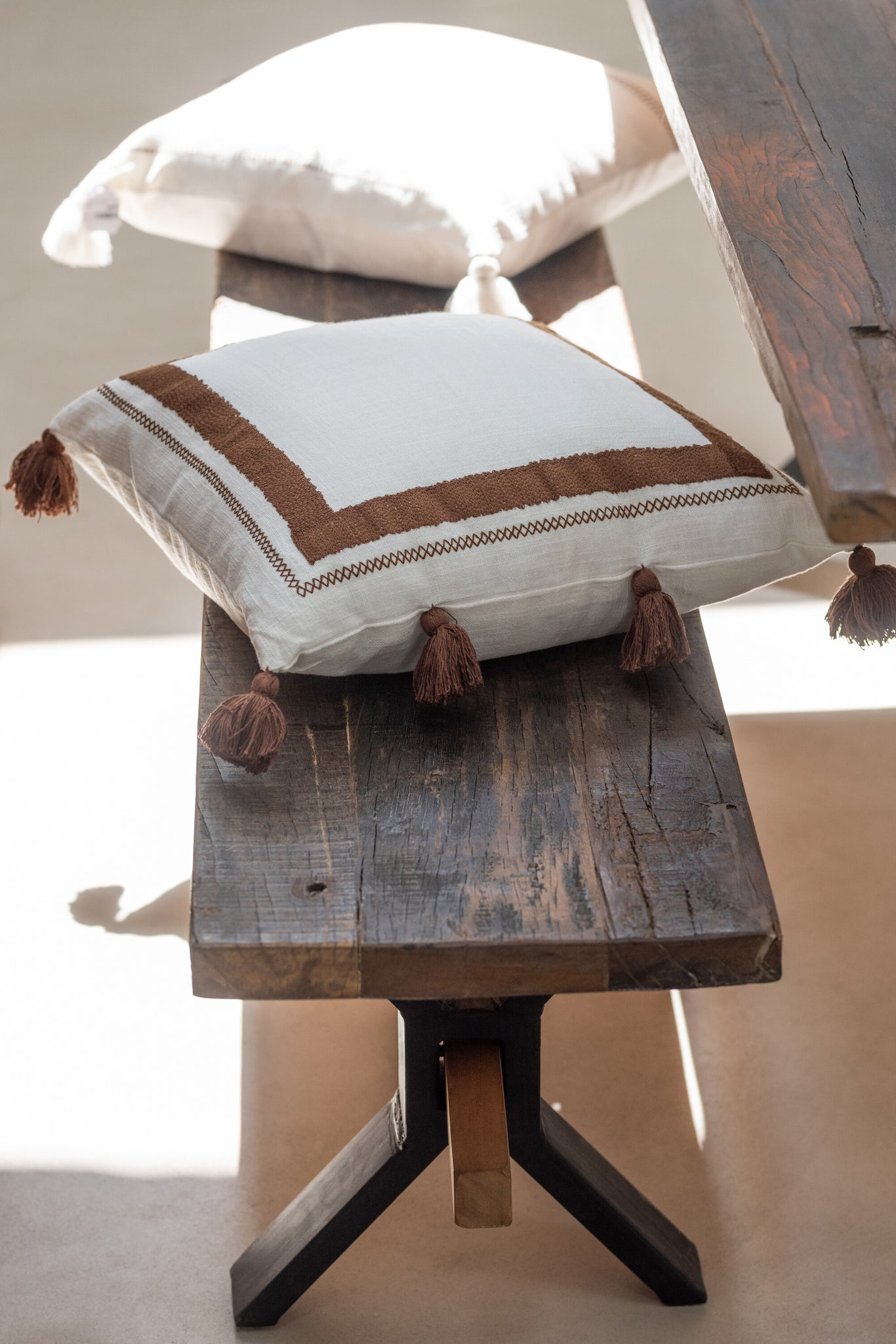 Bench Vintage Wood Brown