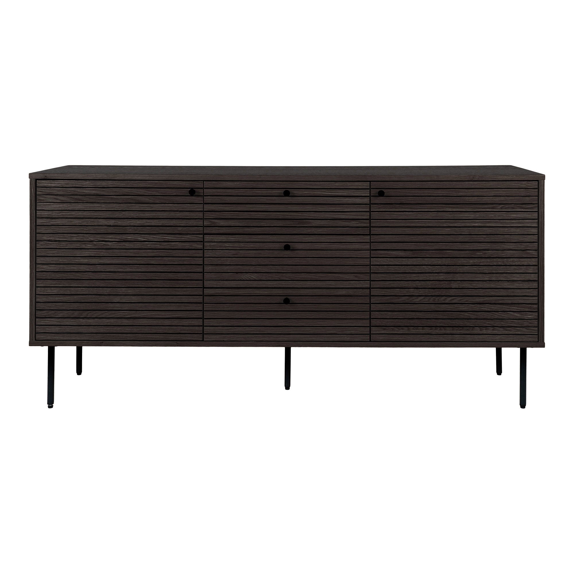 Kyoto dressoir van eiken fineer in smoked uitvoering