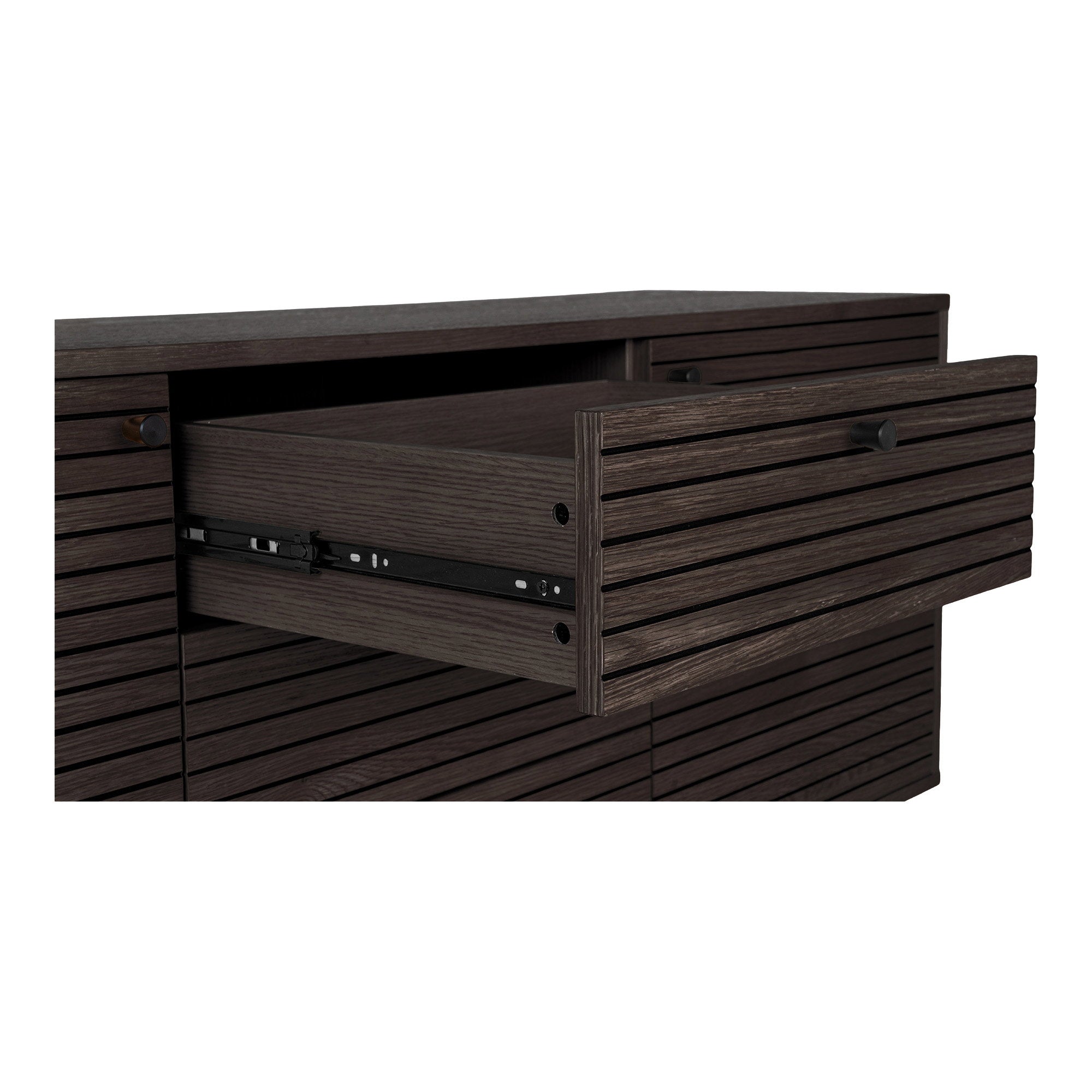 Kyoto dressoir van eiken fineer in smoked uitvoering