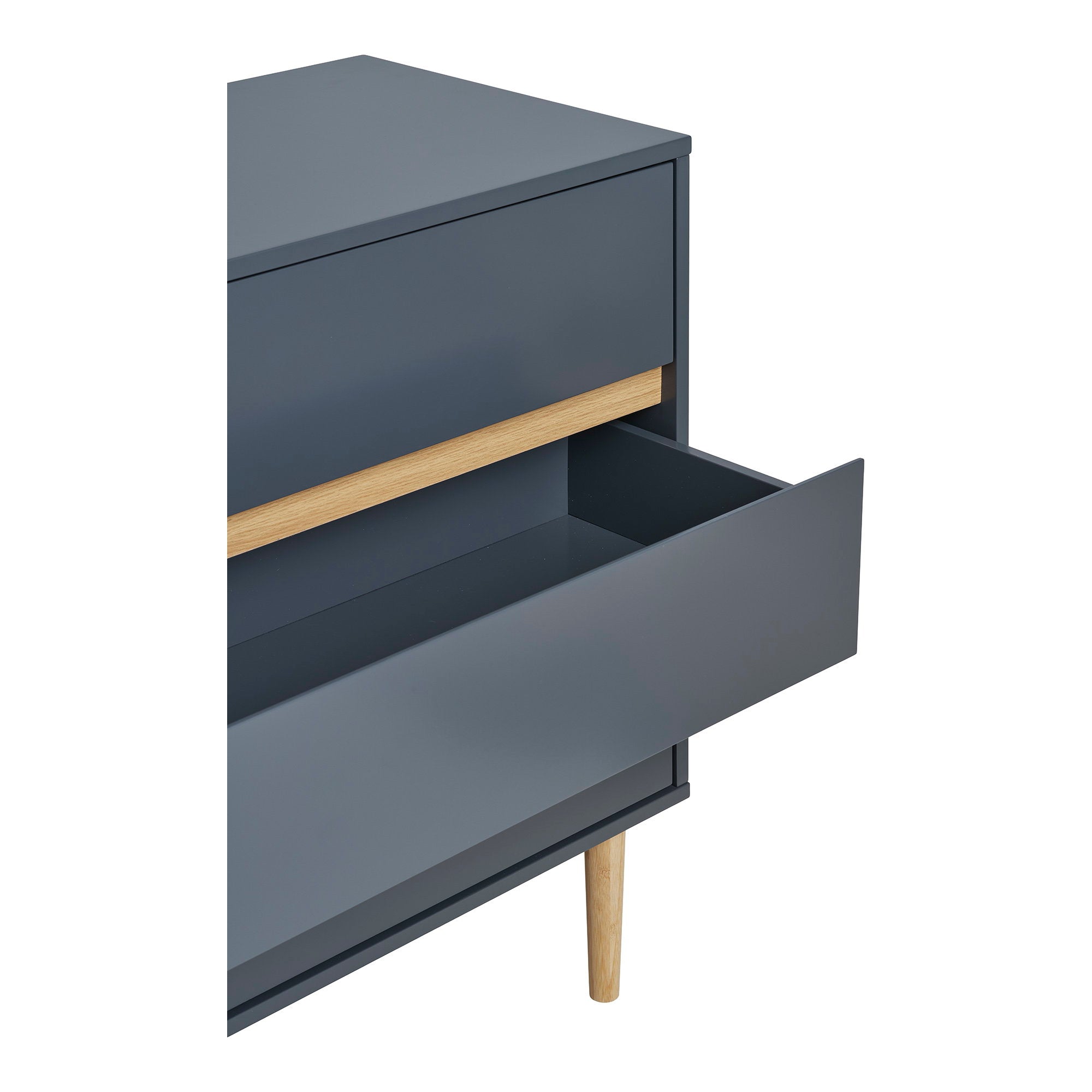 Bisley ladekast van hout in donkergrijs met 3 lades 80×40×80 cm