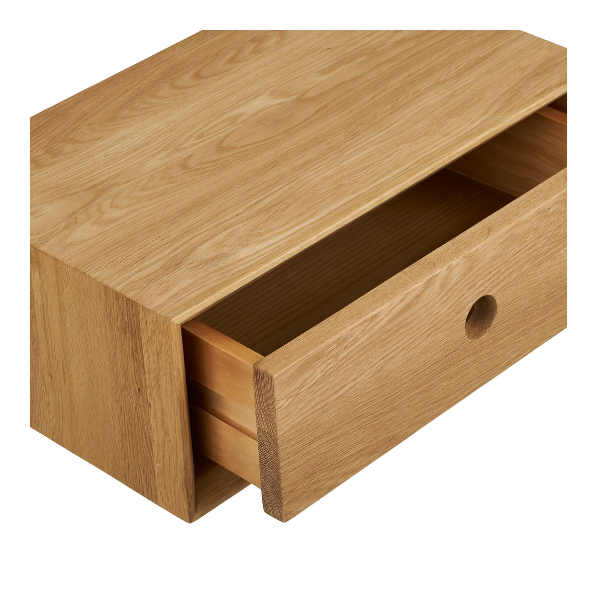 Luzern Wandkonsole - Wandkonsole, 1 Schublade, lackierte Eiche 40x25x15 cm