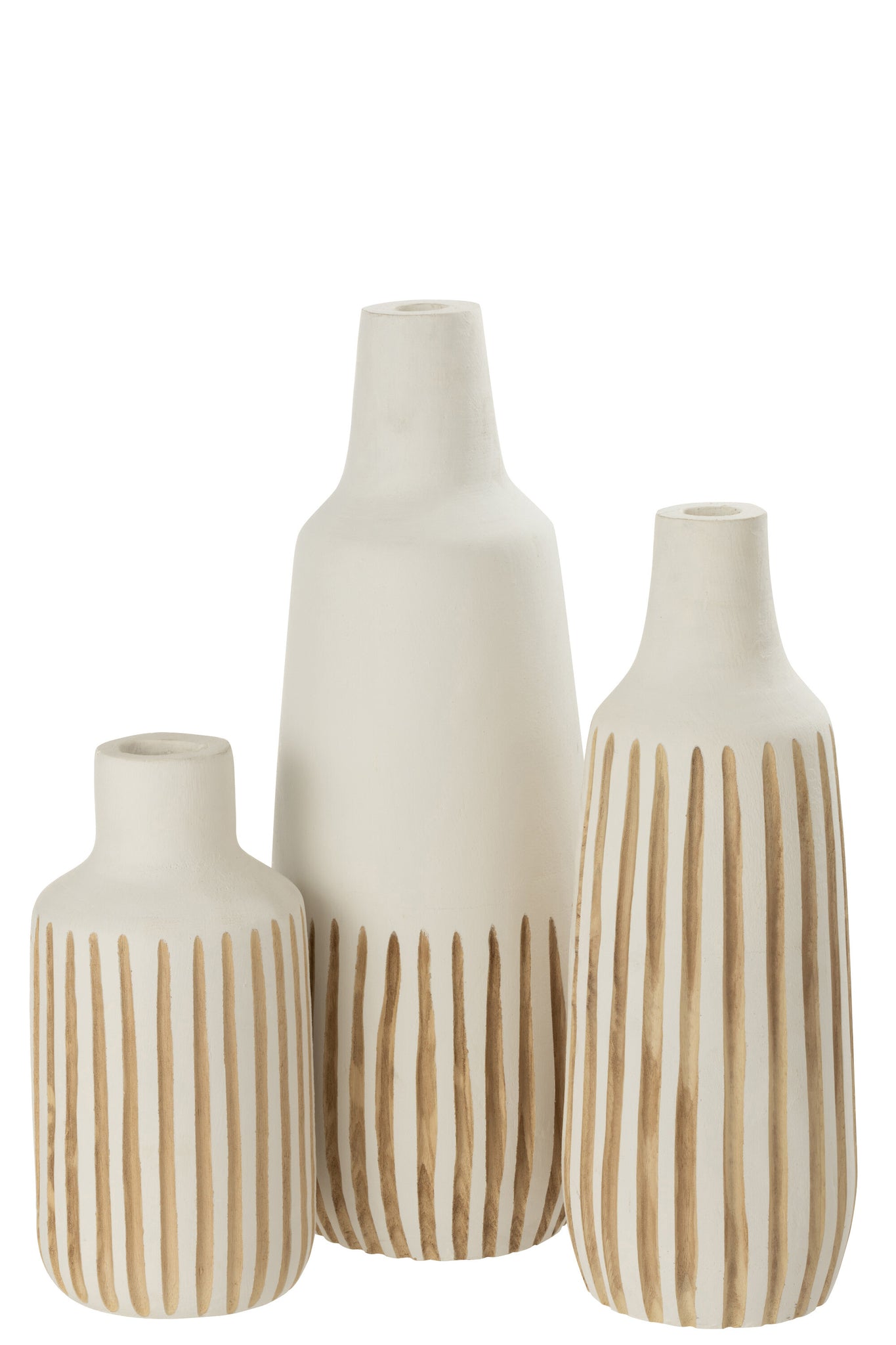 Vase Ying Wood White Large