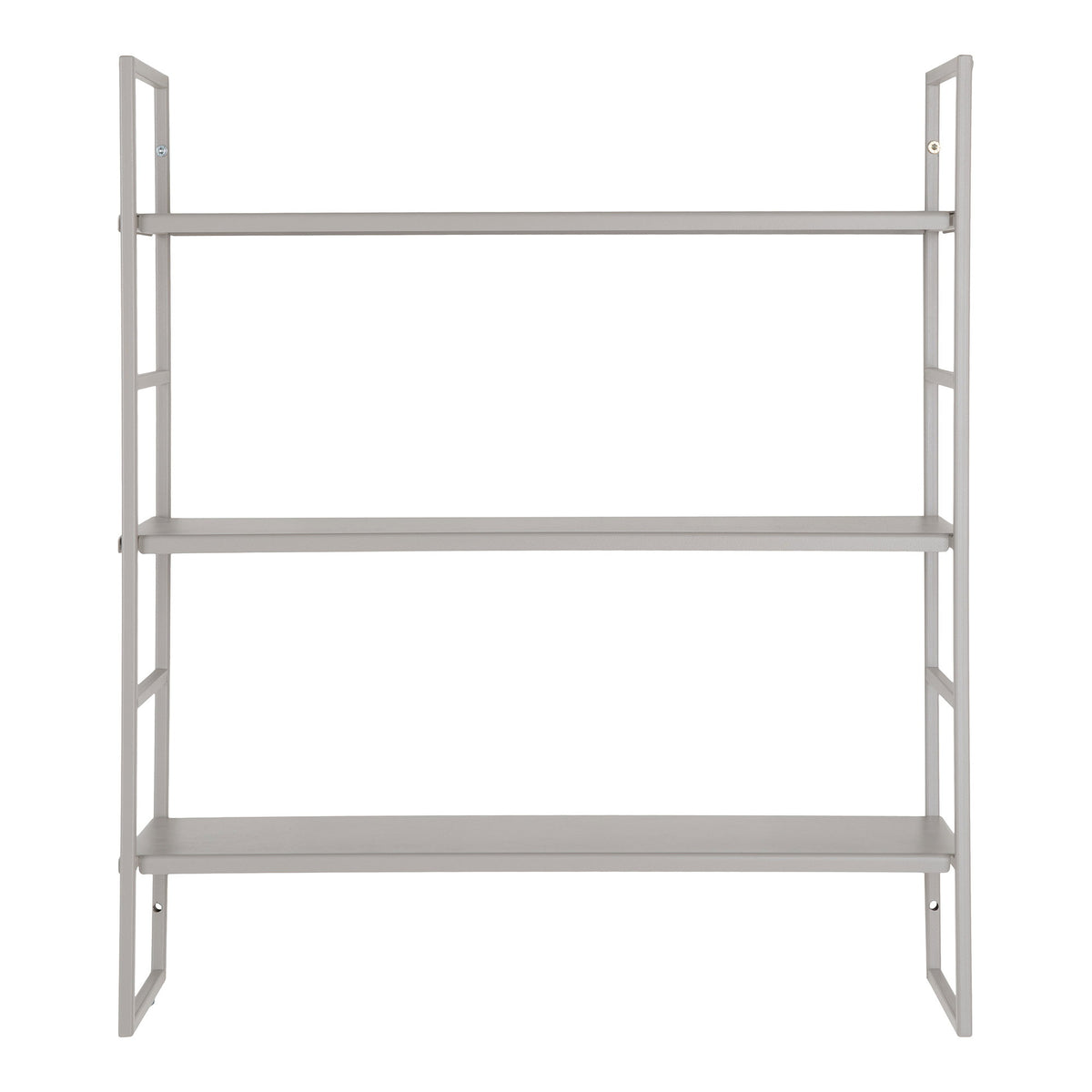 Wandrek Beja – staal, grijs, 3 niveaus, 48x17x55 cm