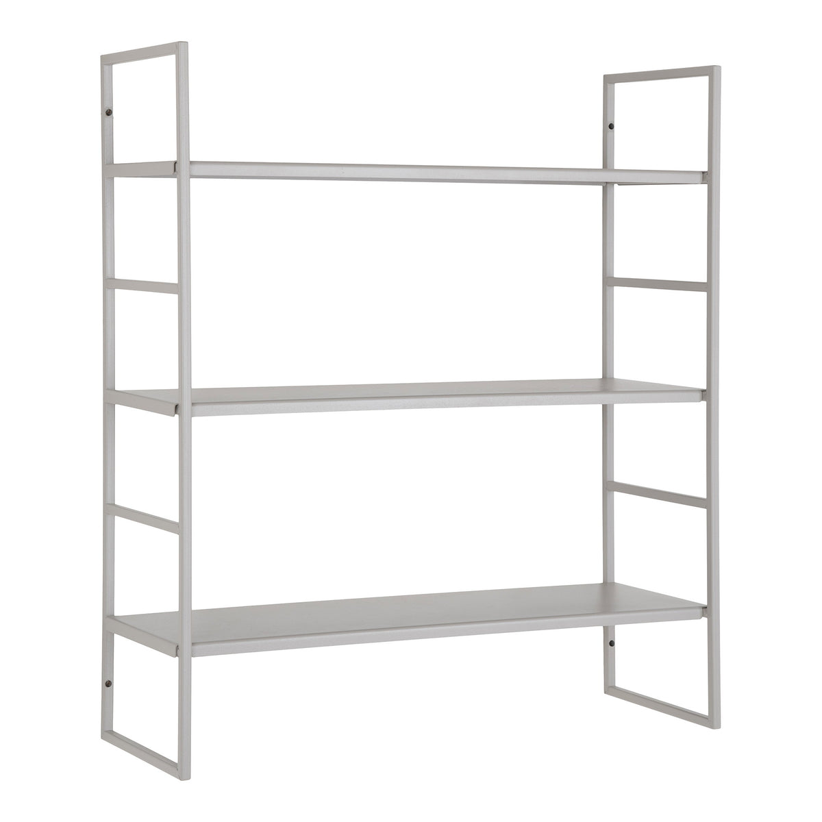 Wandrek Beja – staal, grijs, 3 niveaus, 48x17x55 cm