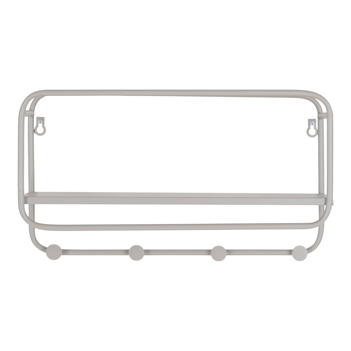Hoedenplank Feira – staal, grijs, 45x15x25 cm