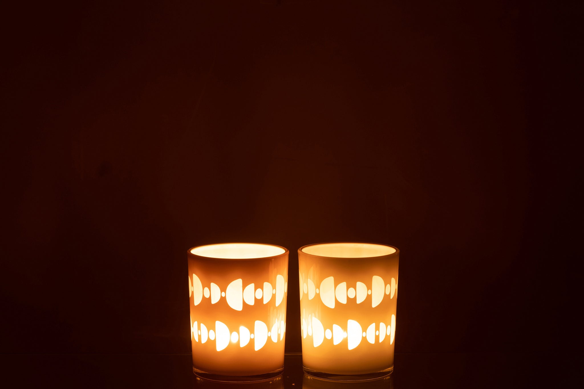 Hurricane Half Moon Glass Mix Medium Assortment Of 2