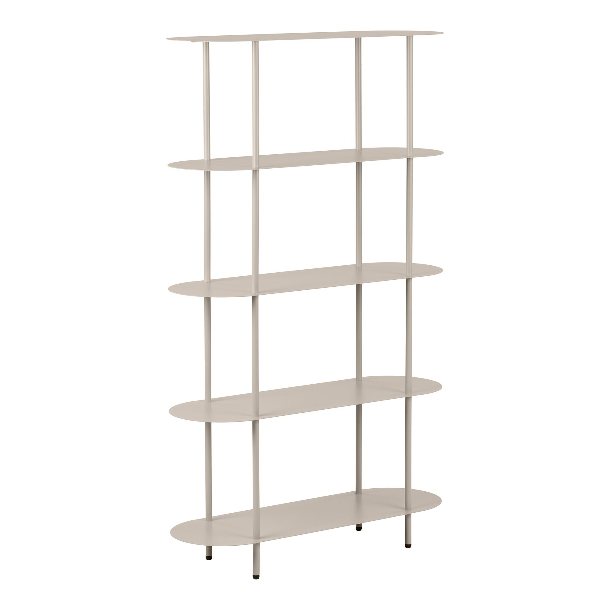 Rieti Shelving Unit - Shelving unit, 5 shelves, metal, sand 31x90x150 cm