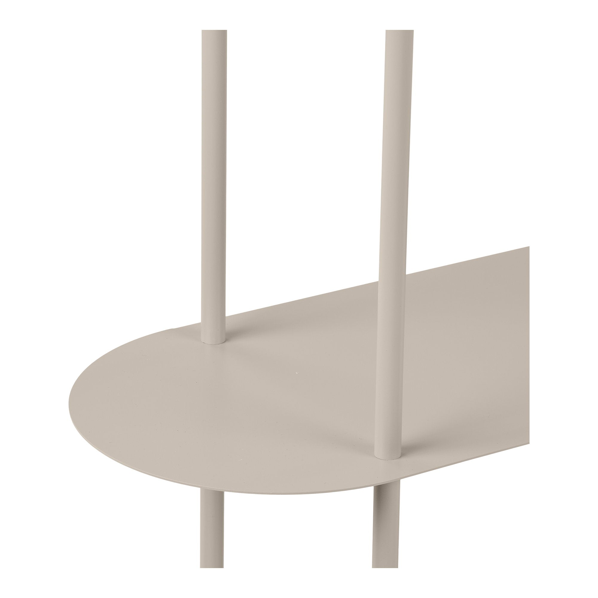 Rieti Shelving Unit - Shelving unit, 4 shelves, metal, sand 31x118x97 cm