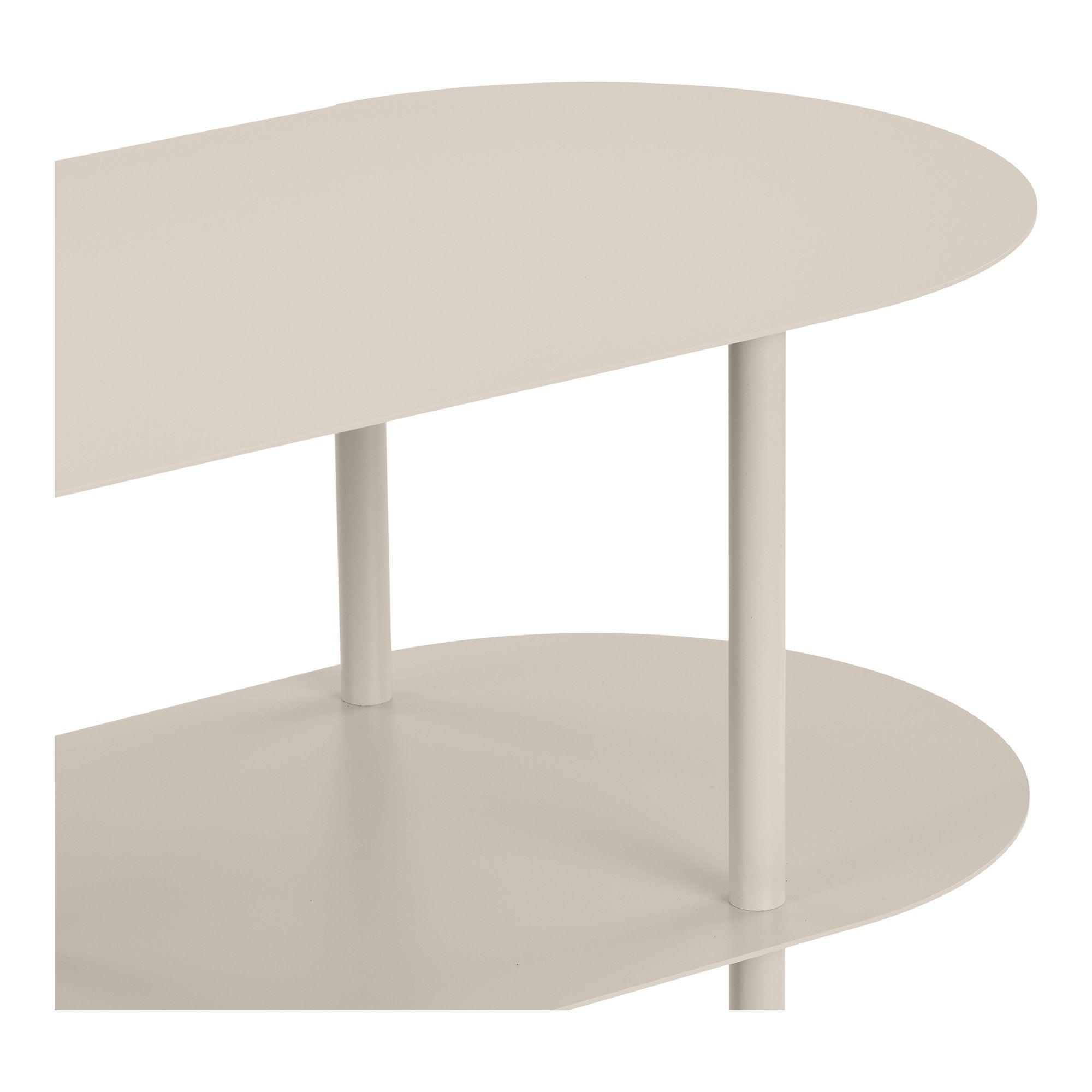 Rieti Shelving Unit - Shelving unit, 4 shelves, metal, sand 31x118x97 cm